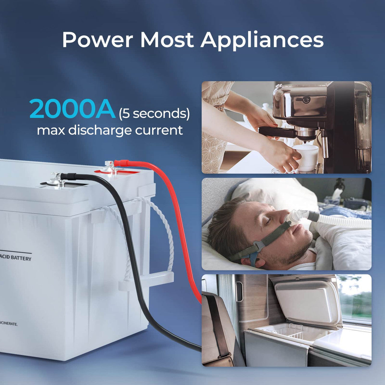 12-Volt 200Ah Deep Cycle AGM Battery