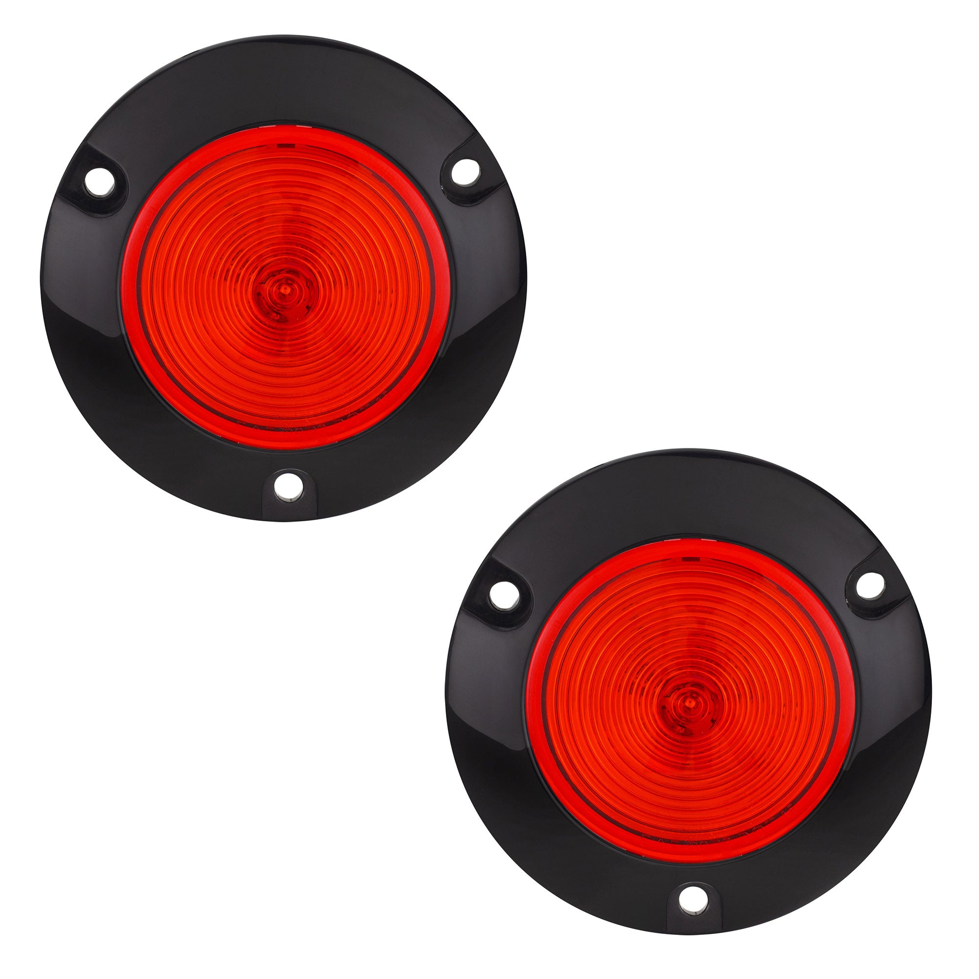 2" Red/Red Round Surface Mount RV Light