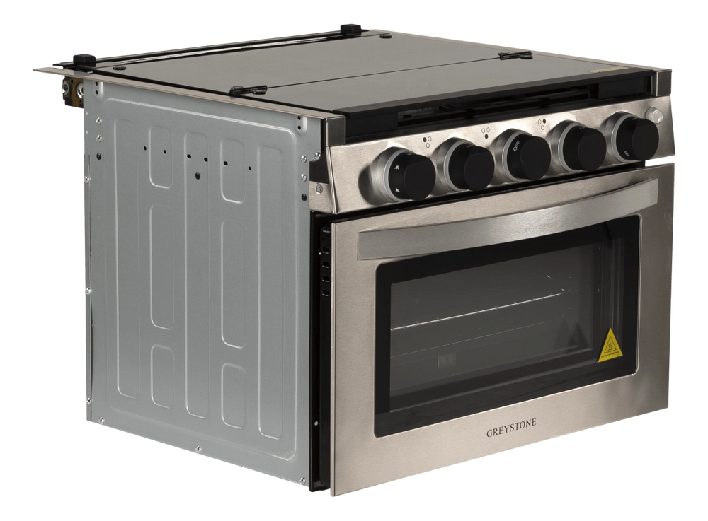 Greystone® Gas RV Range - 12V, 17" Stainless Steel #CF-RV17
