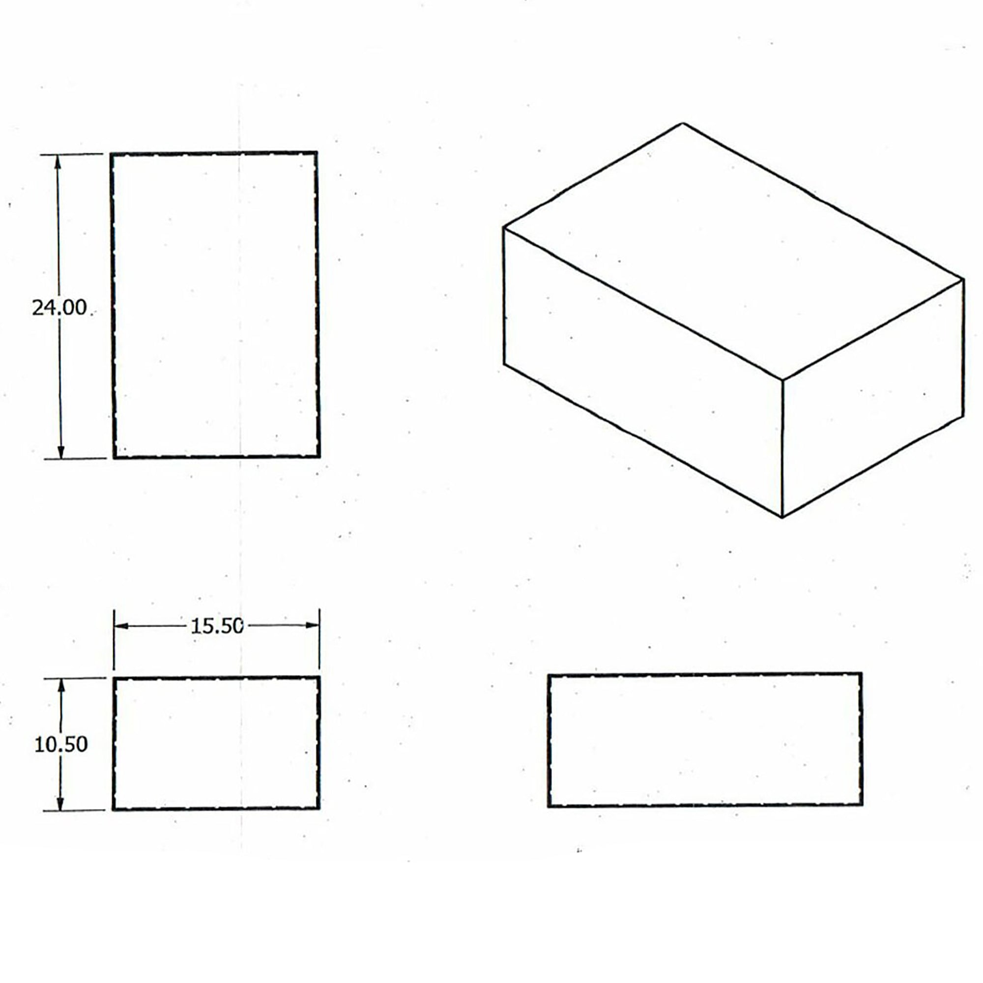 Alpha 16 Gallon 24" x 15.5" x 10.5" RV Fresh Water Tank 385002