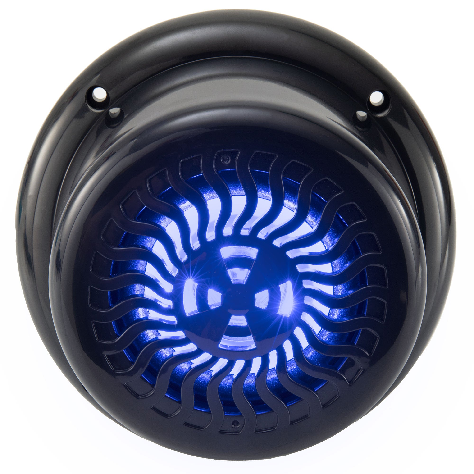RV Surface Mount Speaker |  Exterior 5.25" Black Wavy Blue LED | Water-Resistant