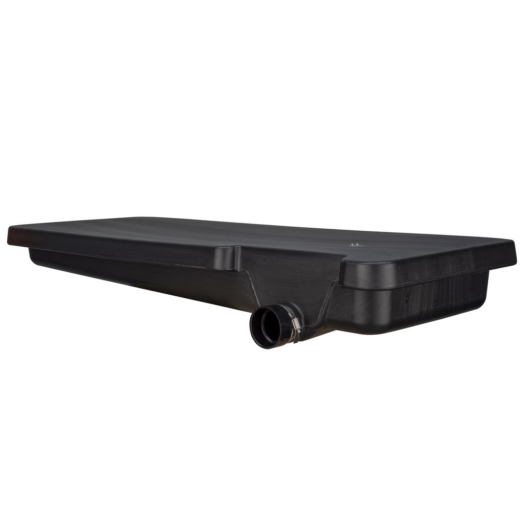 40 Gallon Black Waste Water RV Holding Tank Right Side Drain 63" x 25" x 9 1/8"