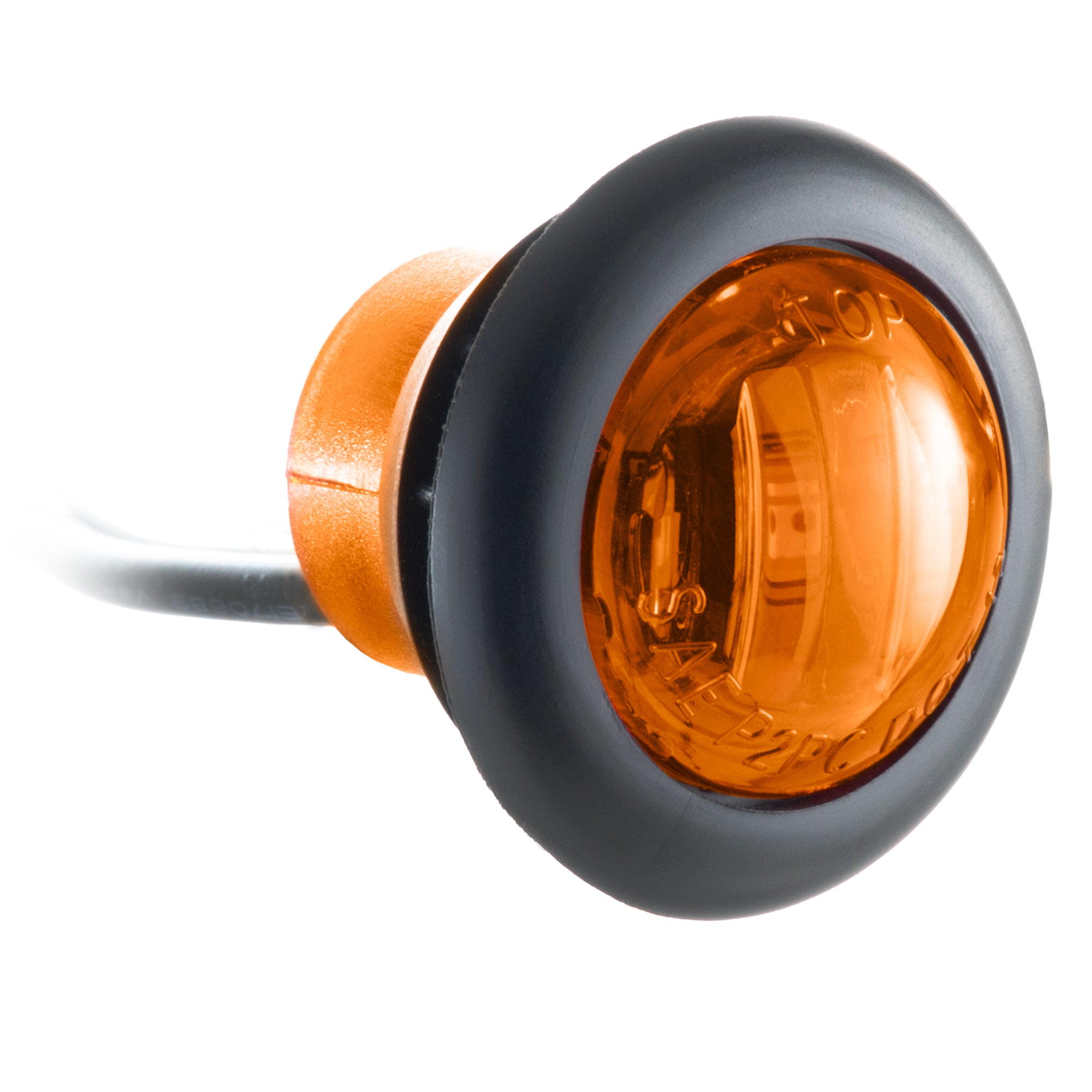 3/4" Amber/Amber LED Clearance Marker Bullet Lights (5, 10, and 20 Packs)