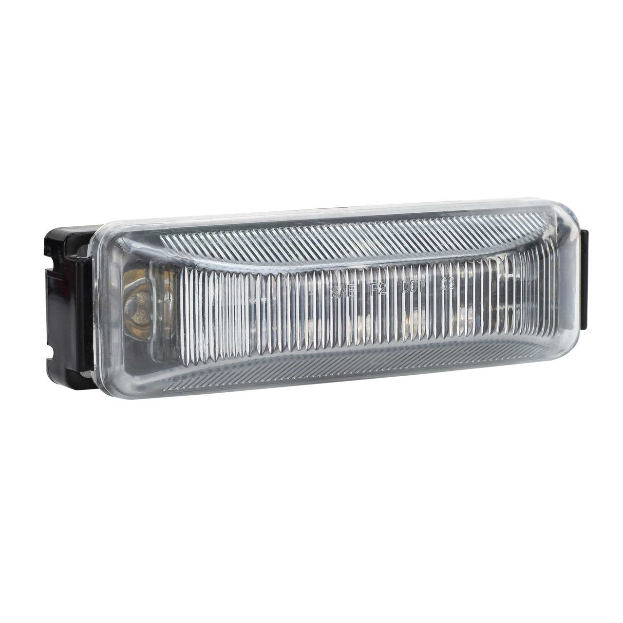 4" x 1" Rectangle RV LED Marker Light Clear/Red