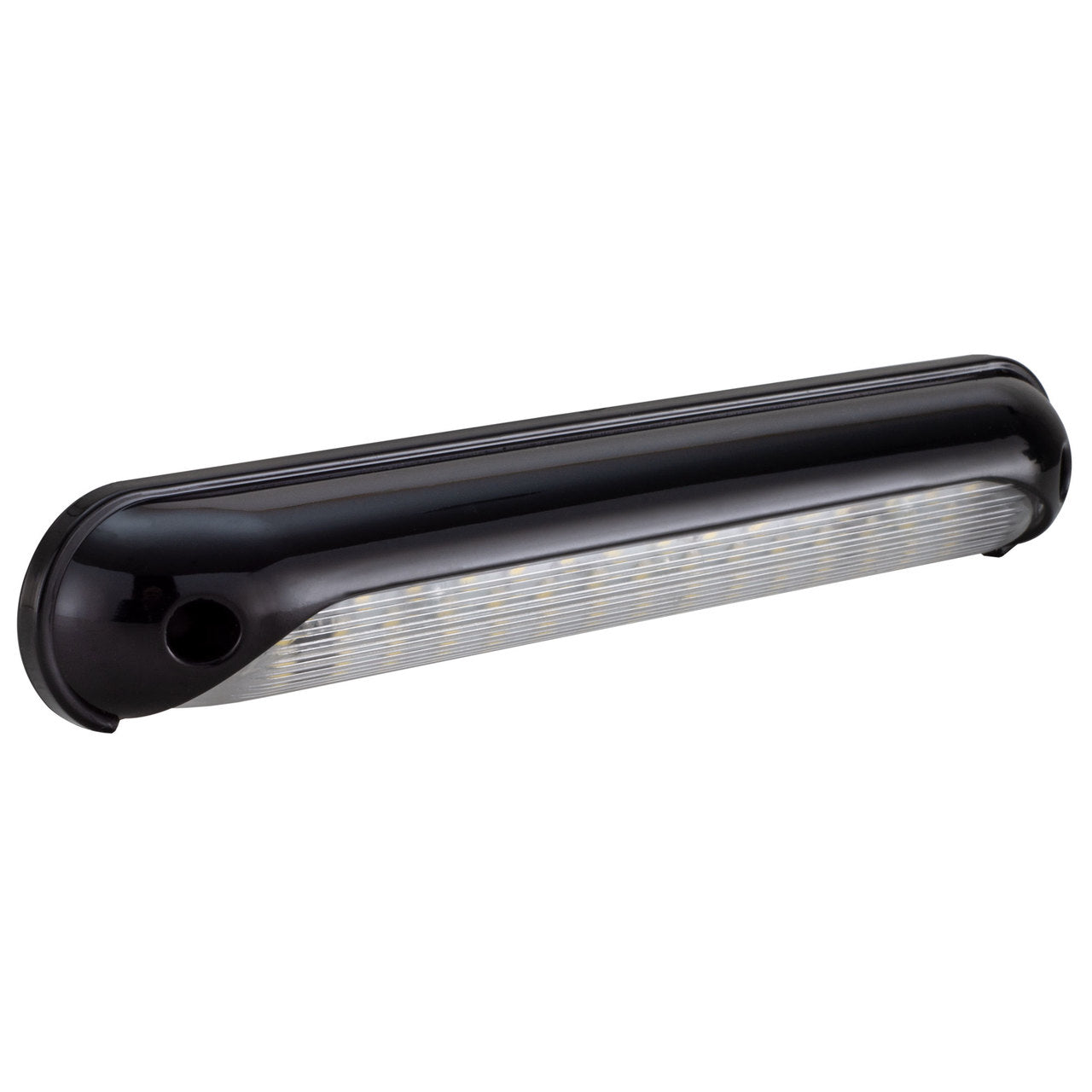 LED RV Porch Light with Black Cover 1.25" x 8"