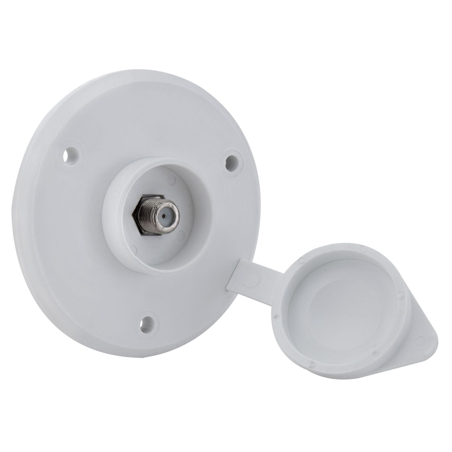 RV Cable TV Hookup Plate Coaxial Cable Connector
