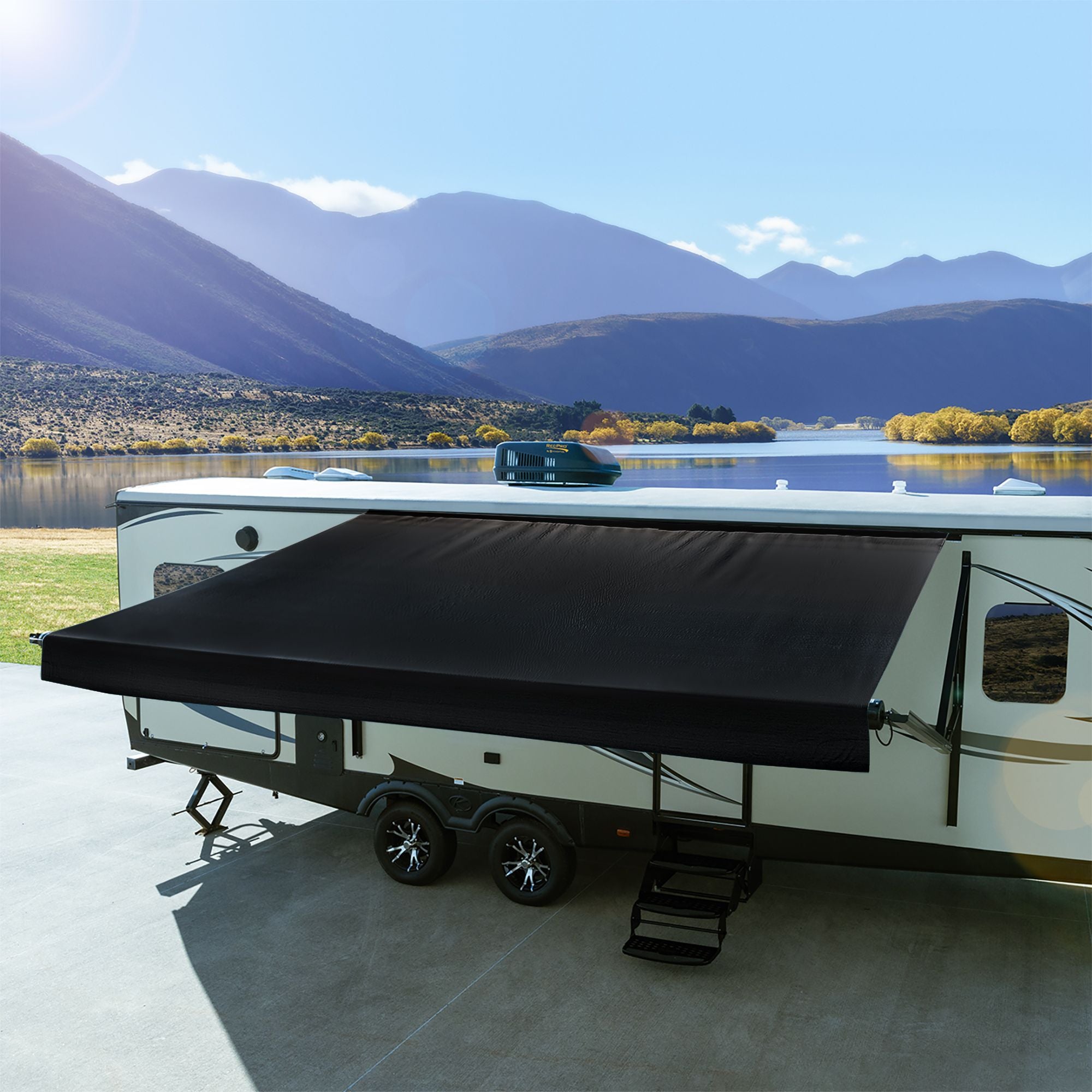 14' RV Awning  Replacement Fabric Heat-Welded Seams (Actual Width 13' 1")