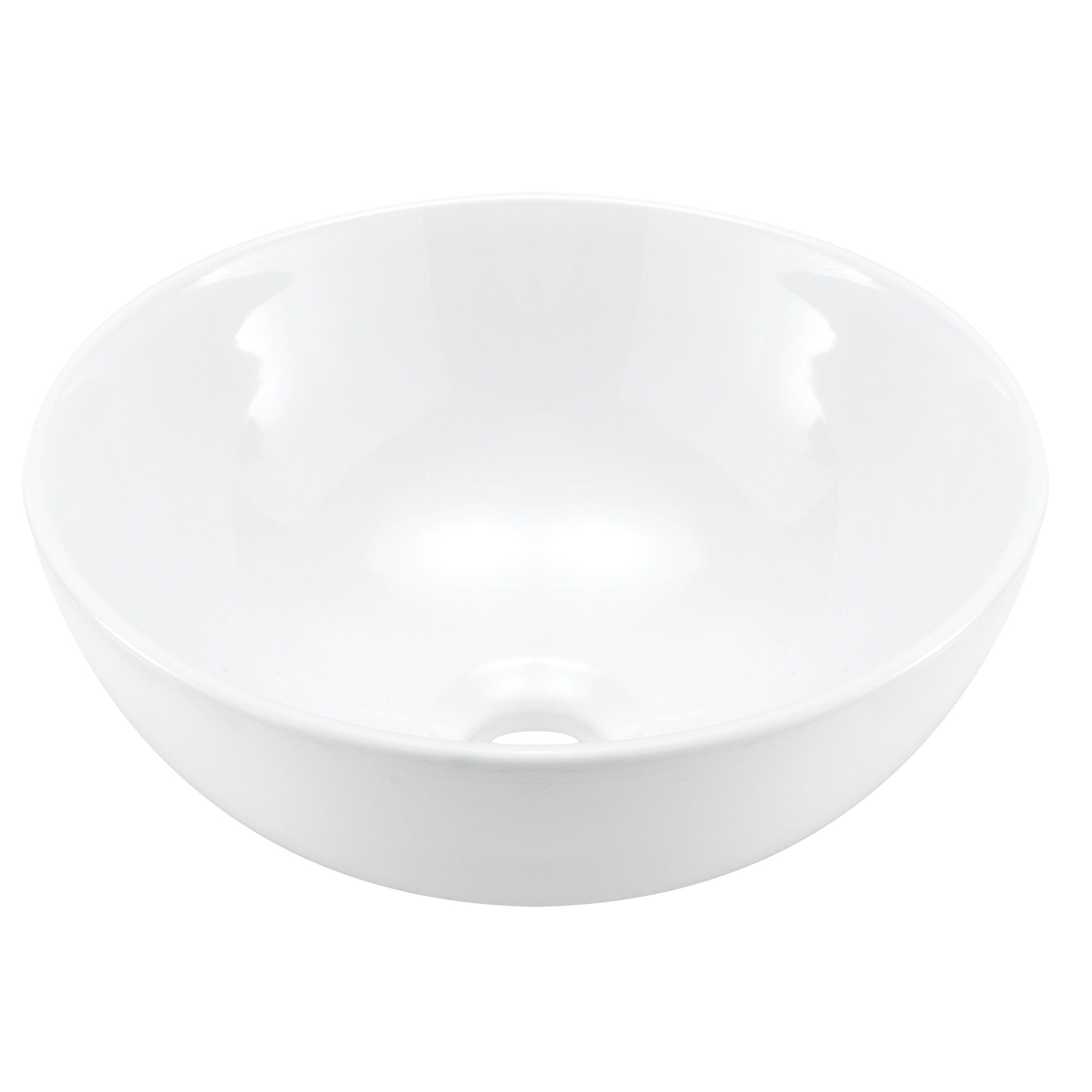RV Bathroom Sink Round Porcelain  13" Ceramic Vessel