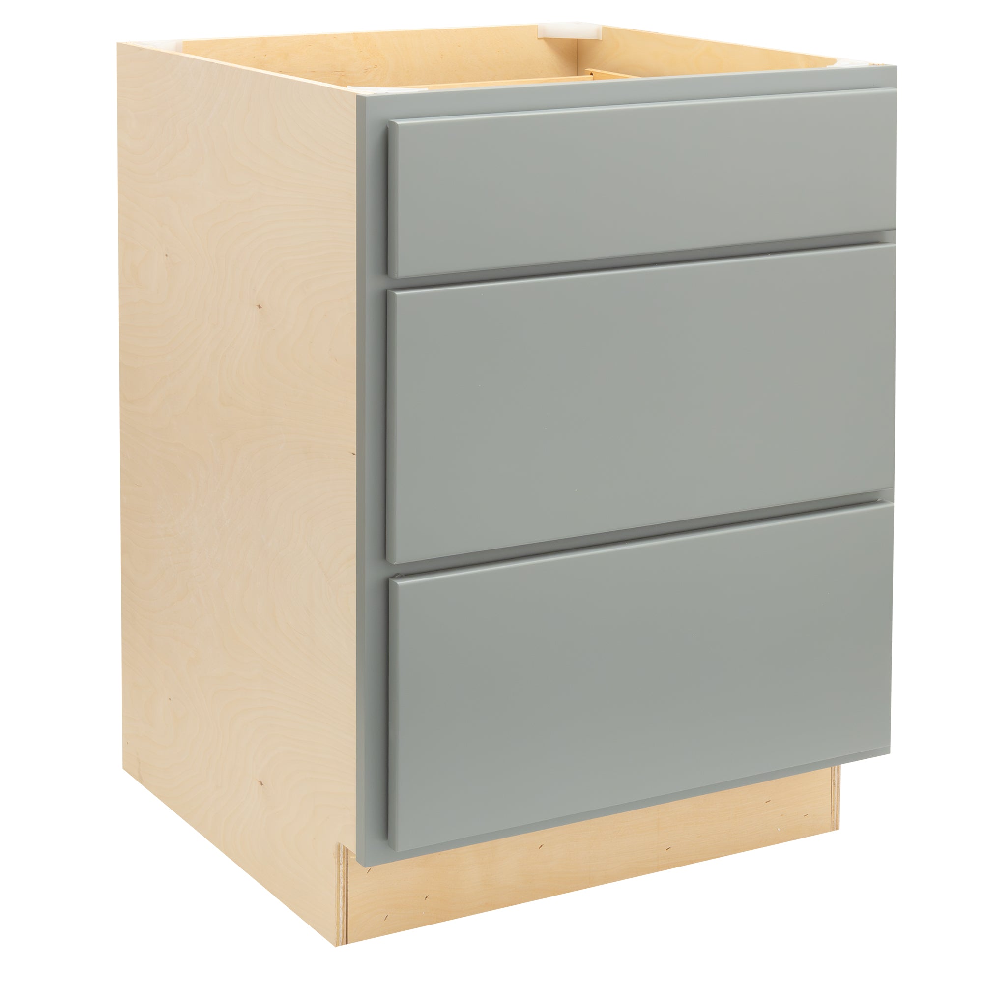 RV Cabinets Gray Shaker | 3 Drawer Base 30" W | RTA Cabinets