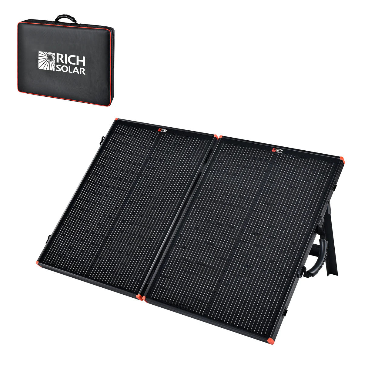 Rich Solar Mega 100 Watt Briefcase Portable RV Solar Charging Kit