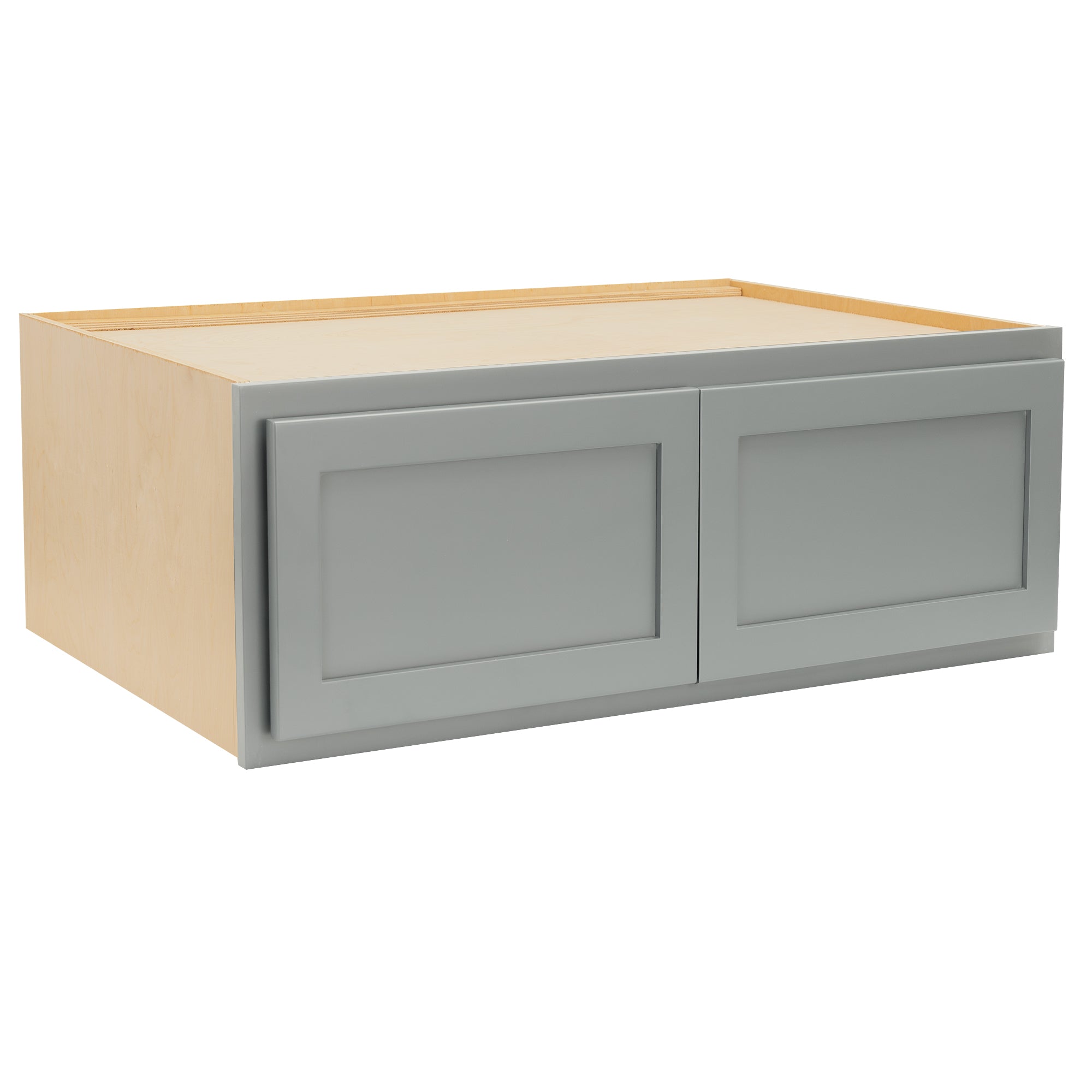 RV Cabinets Gray Shaker | Refrigerator Wall Cabinet 36" W x 18" H | RTA Cabinets