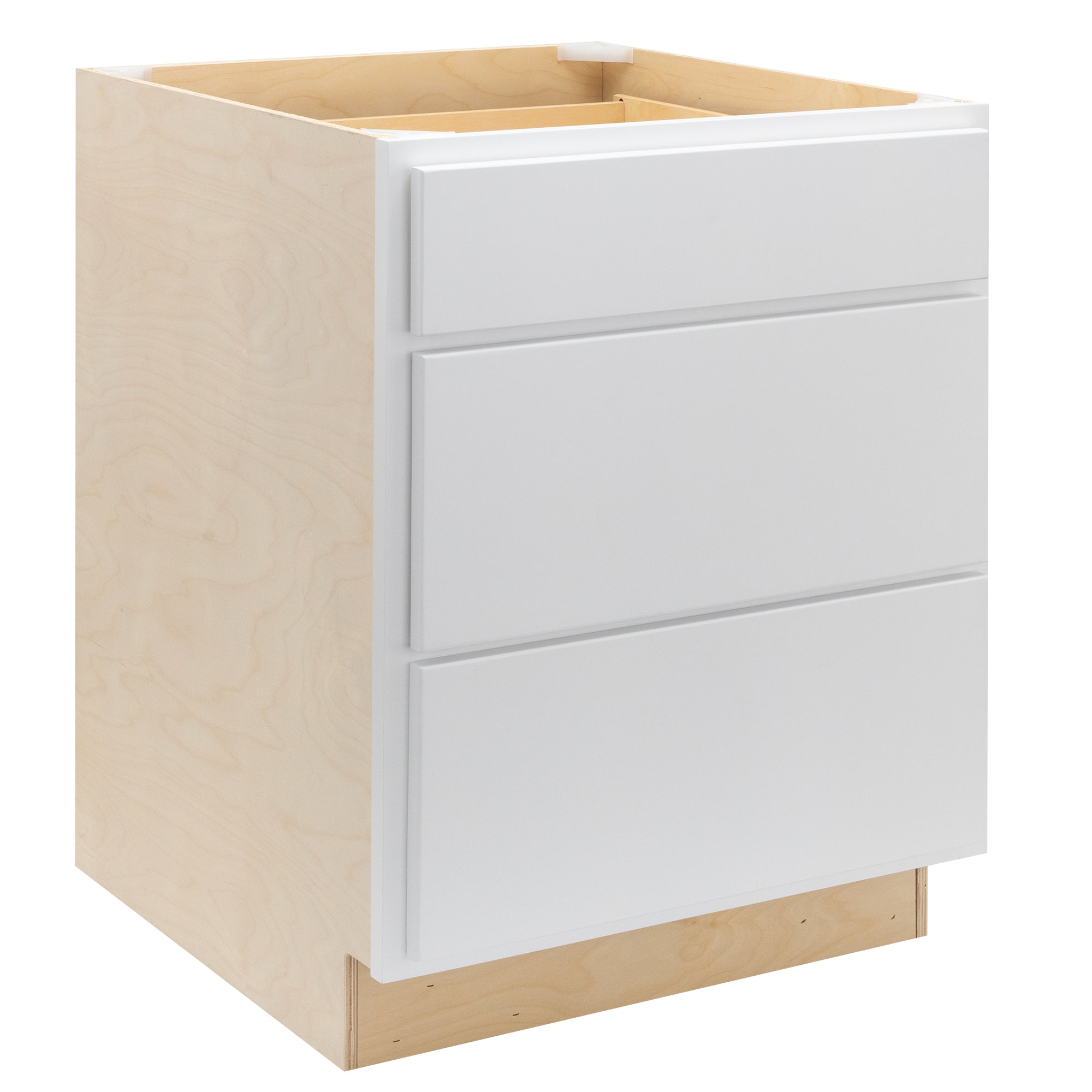 RV Cabinets White Shaker | 3 Drawer Base 30" W | RTA Cabinets