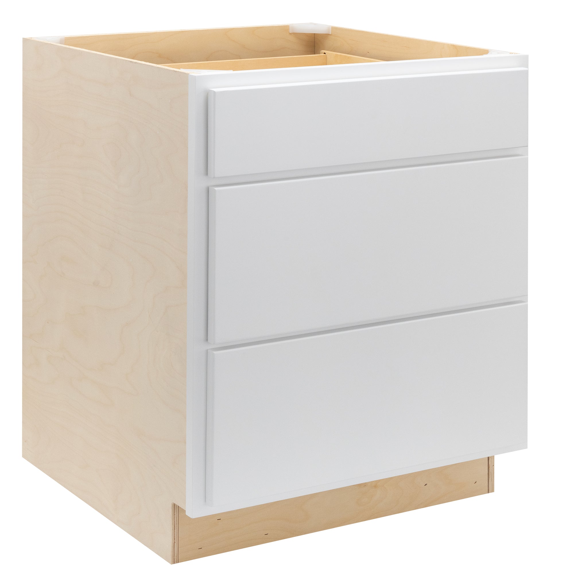 RV Cabinets White Shaker | 3 Drawer Base 36" W | RTA Cabinets