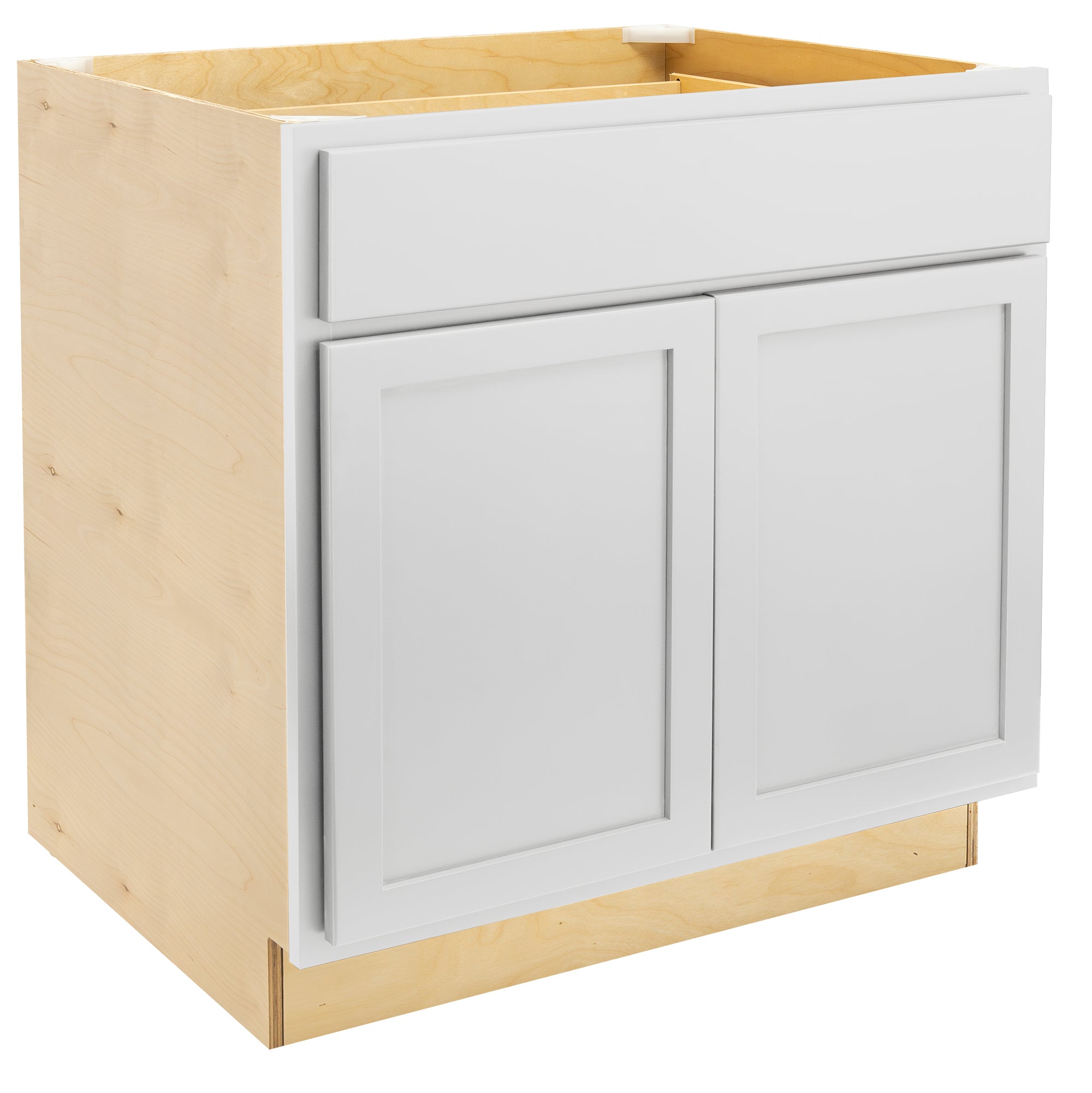 RV Cabinets White Shaker | Double Door Base 36" W | RTA Cabinets
