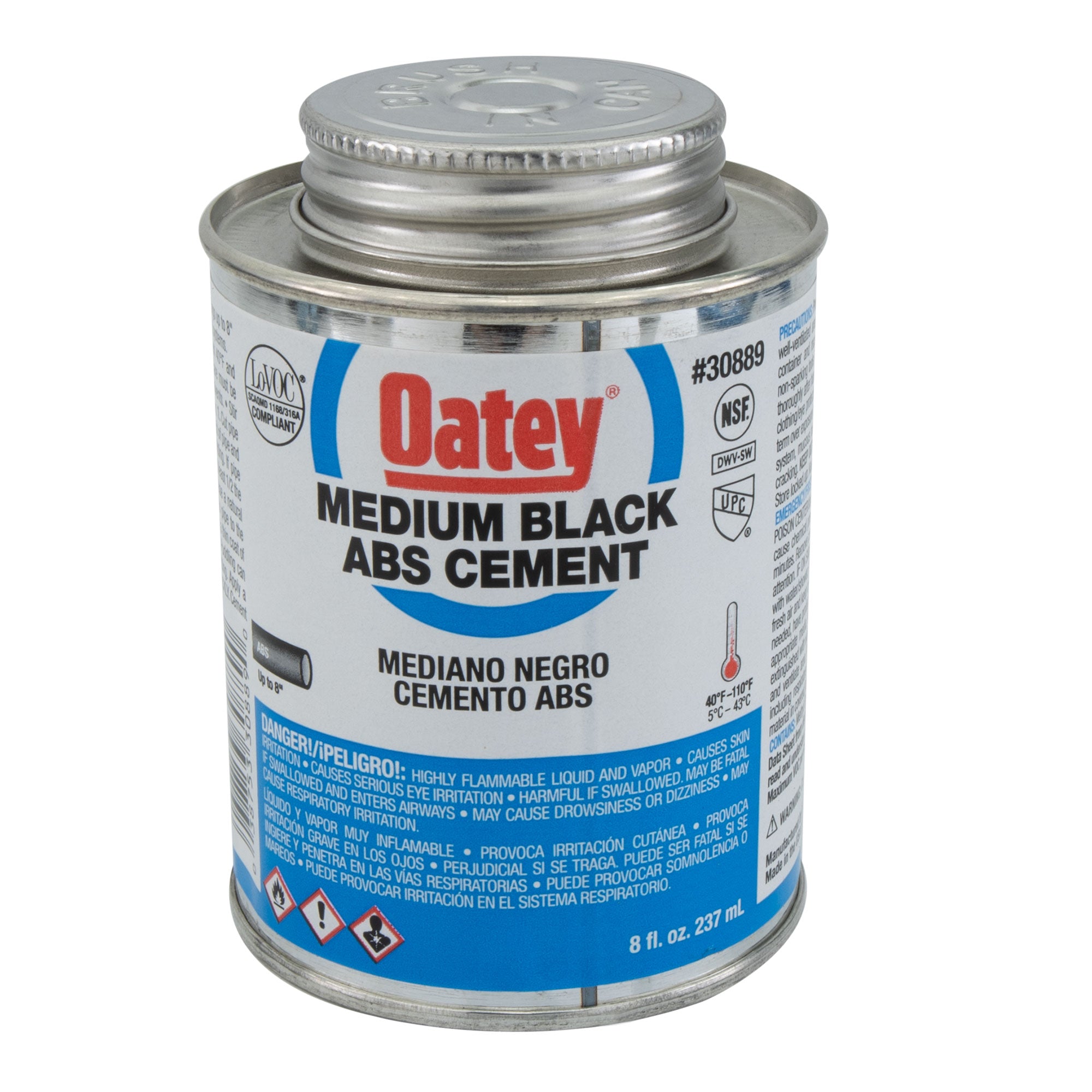 Medium Black ABS Cement 8 fl. oz. Solvent Cement