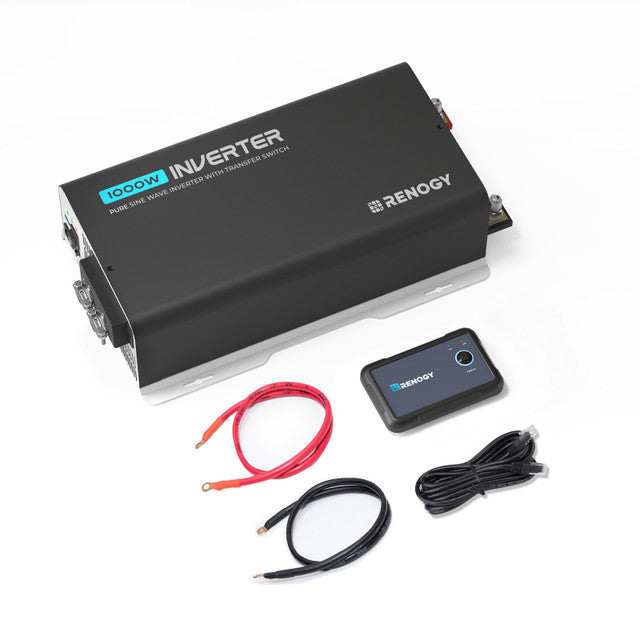 1000-Watt 12-Volt Pure Sine Wave Inverter w/ UPS Transfer Switch and Built-in Bluetooth
