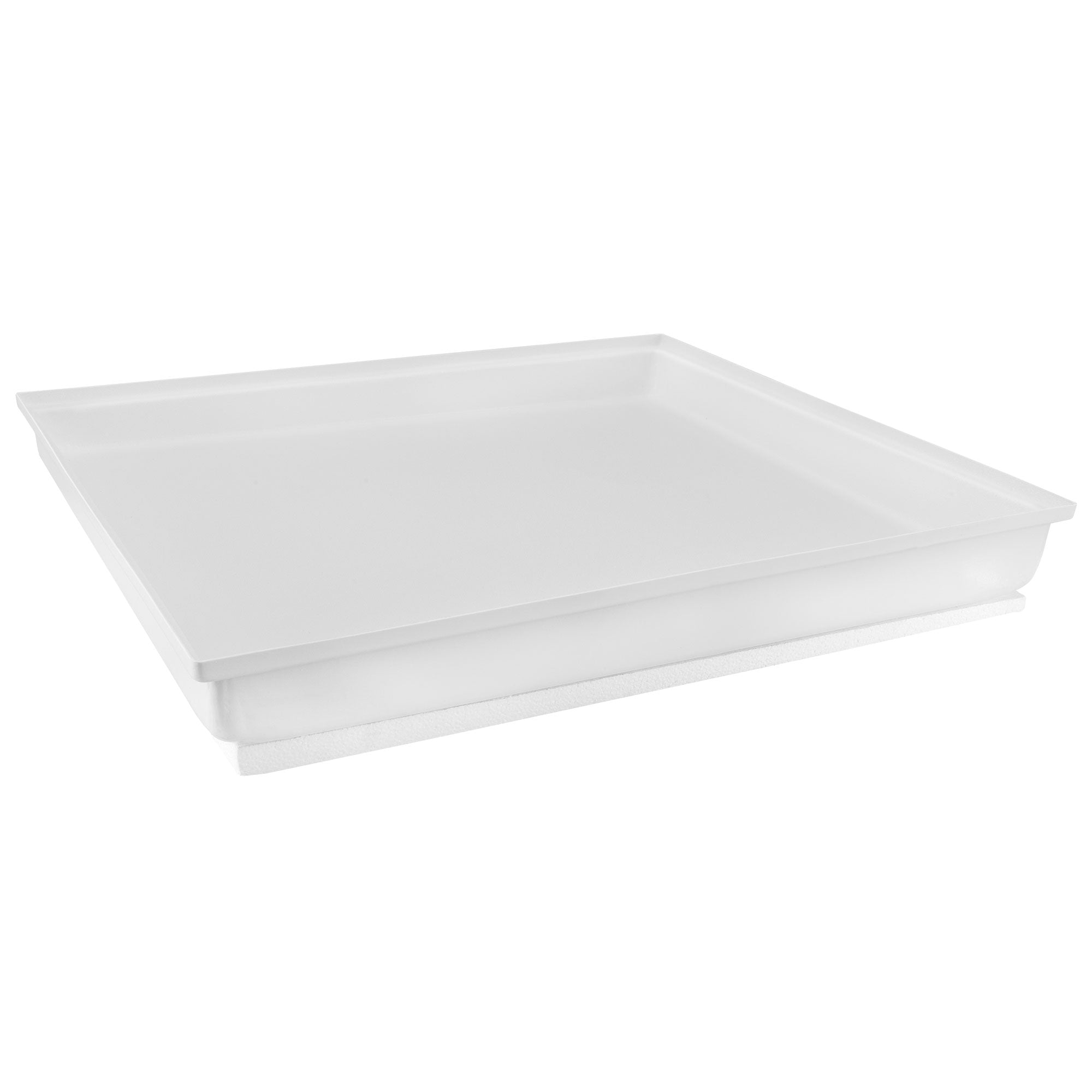 RV Shower Pan 27" x 24" x 4" Corner Drain in White