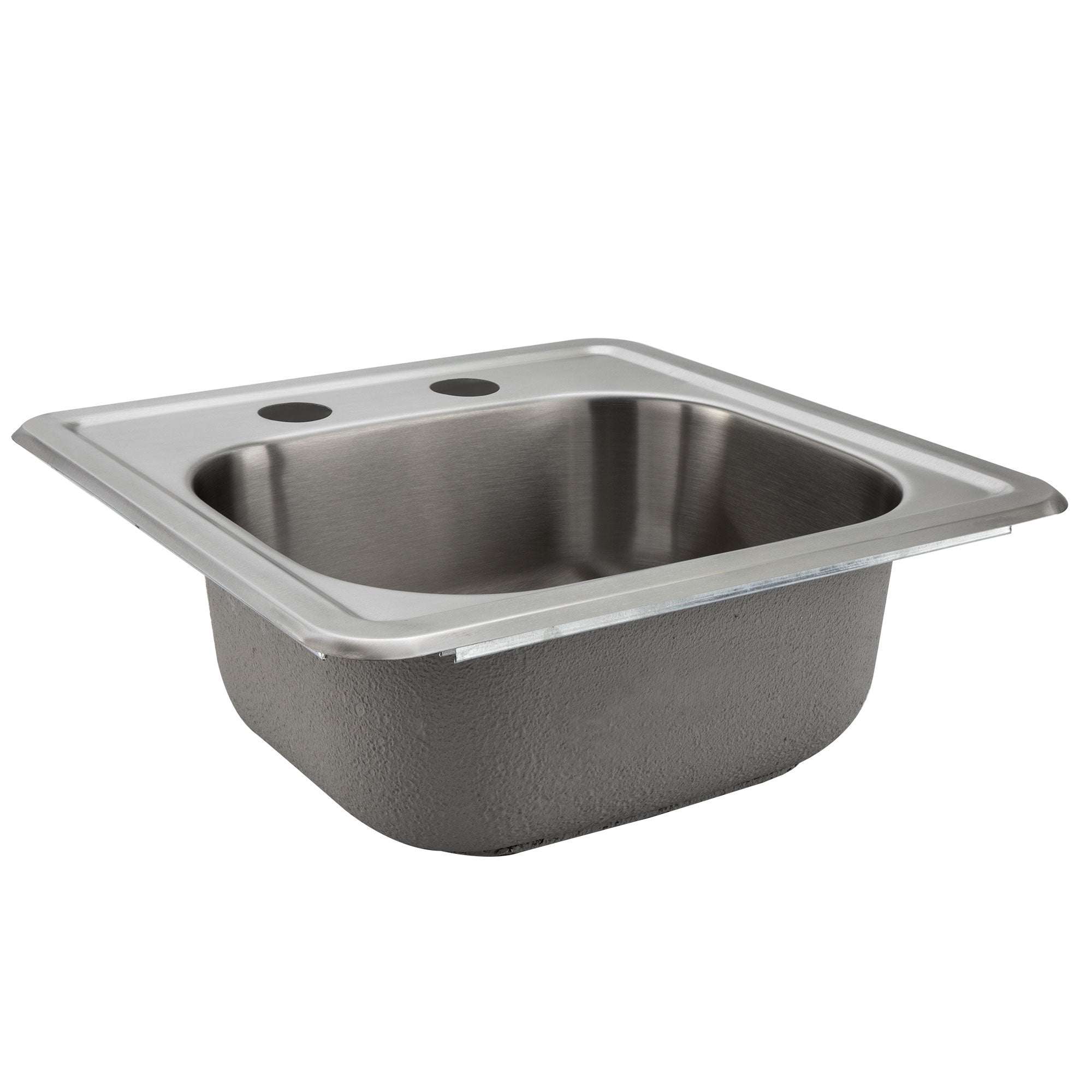RV Stainless Steel Sink 15" x 15" Top Mount