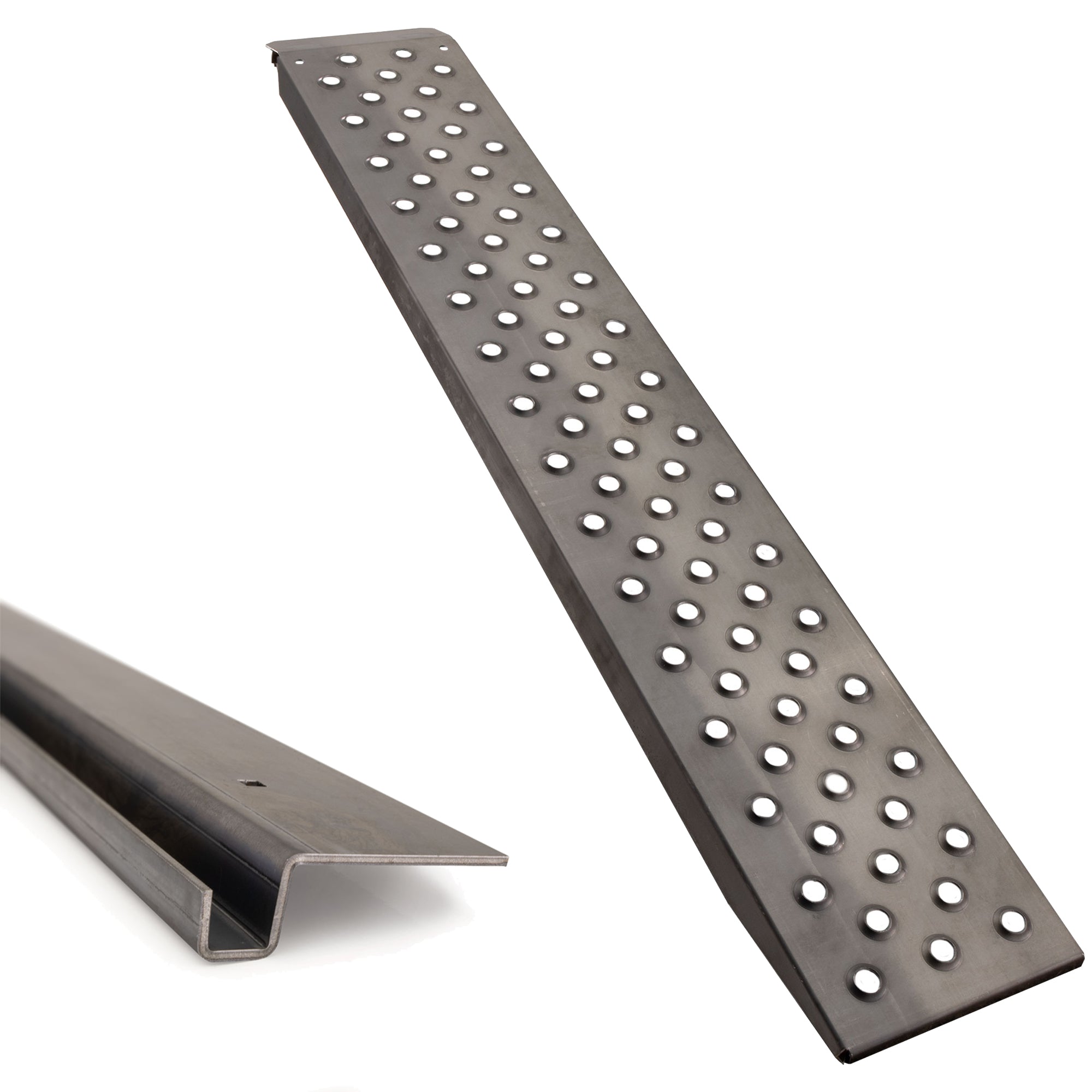 Trailer Ramps with Mounting Bracket 72" x 12"  10ga Steel