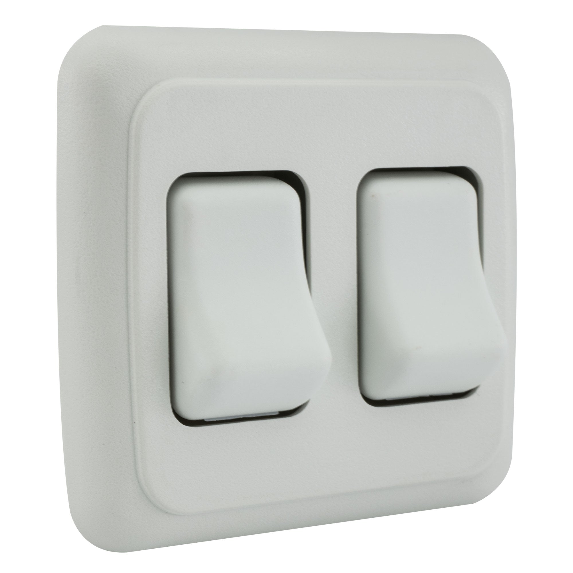 RV Switch SPST  Switch On / Off 2 Gang Bezel 12 Volt