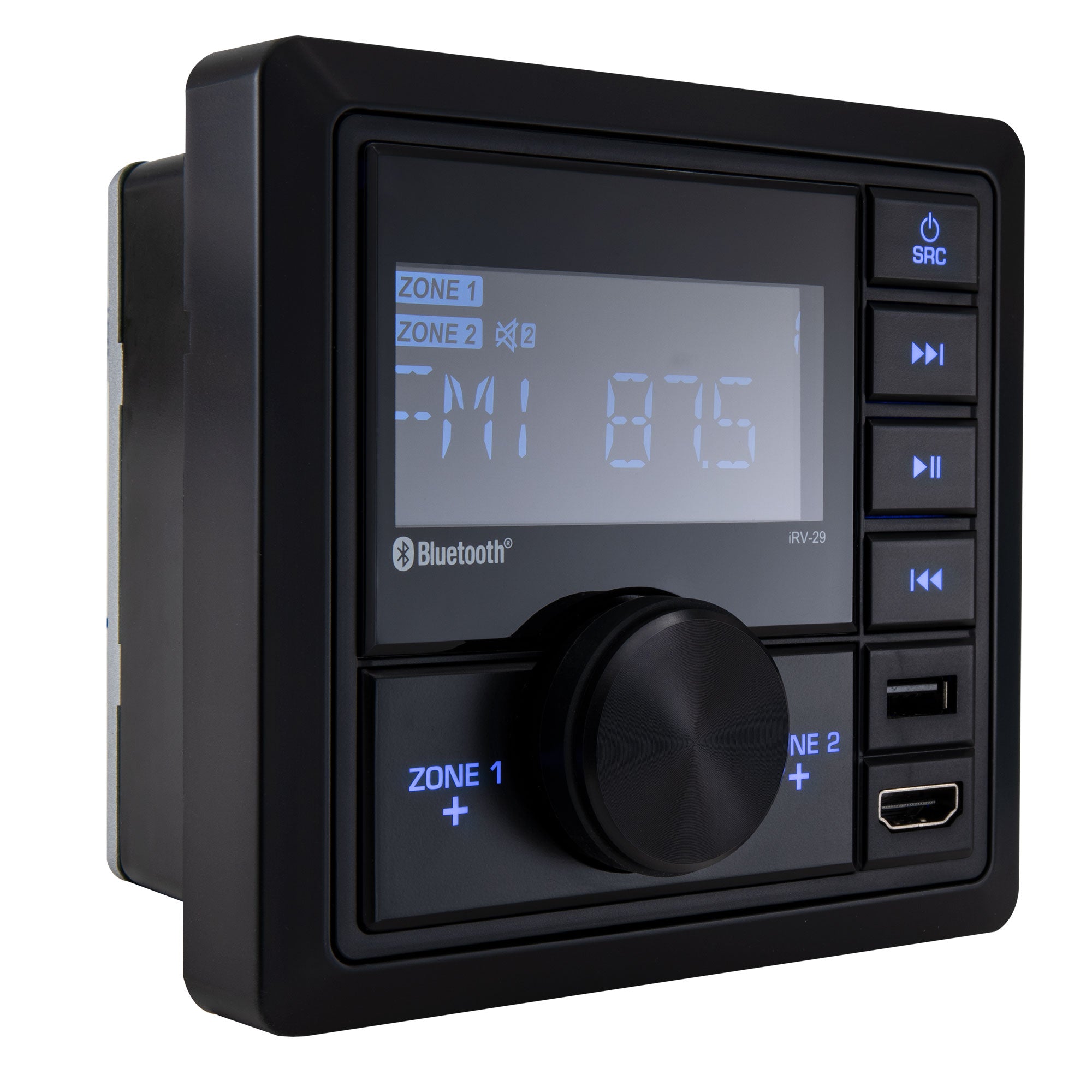 iRV 29 RV Mechless Stereo Unit AM/FM Radio/Bluetooth with Remote