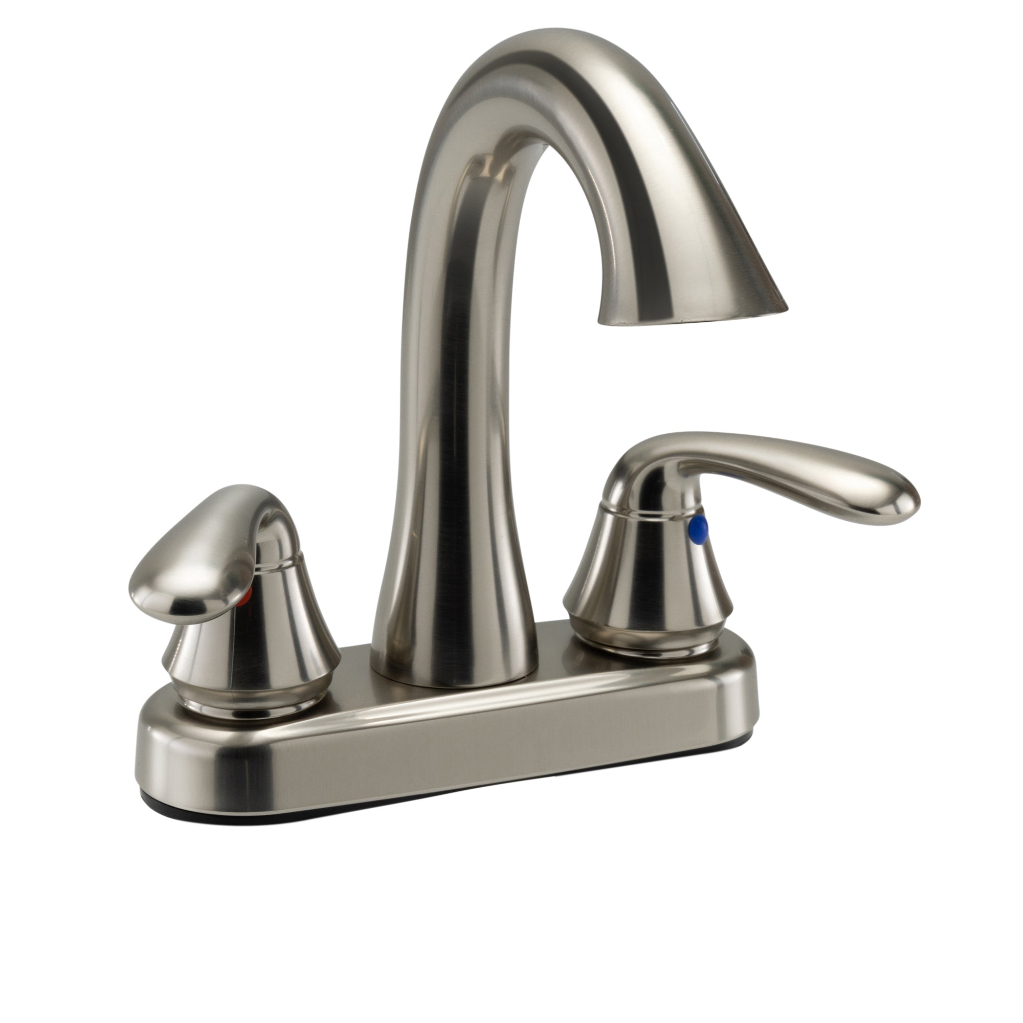 RV Bathroom Faucet with High Arch - Brushed Nickel