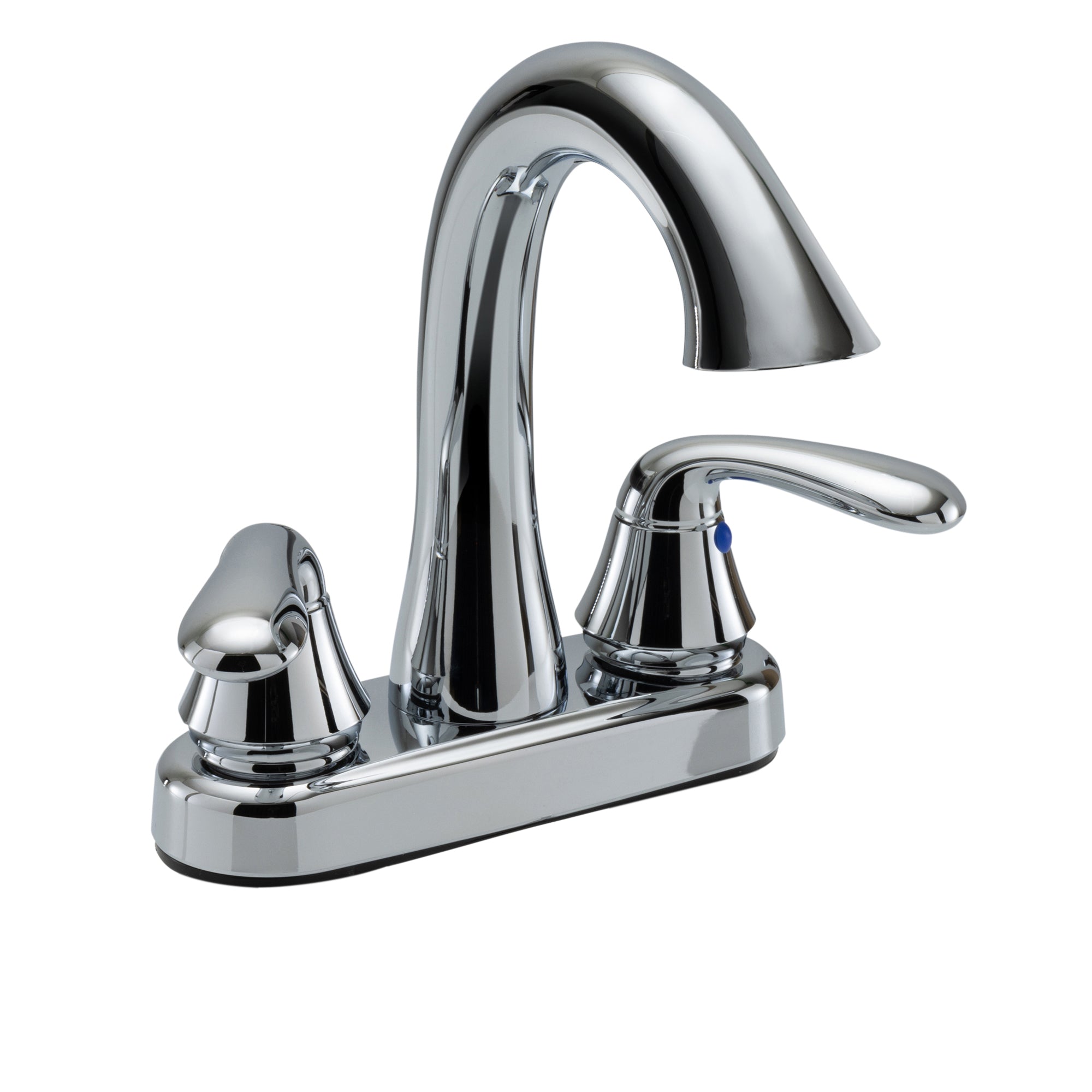 RV Bathroom Faucet with High Arch - Chrome