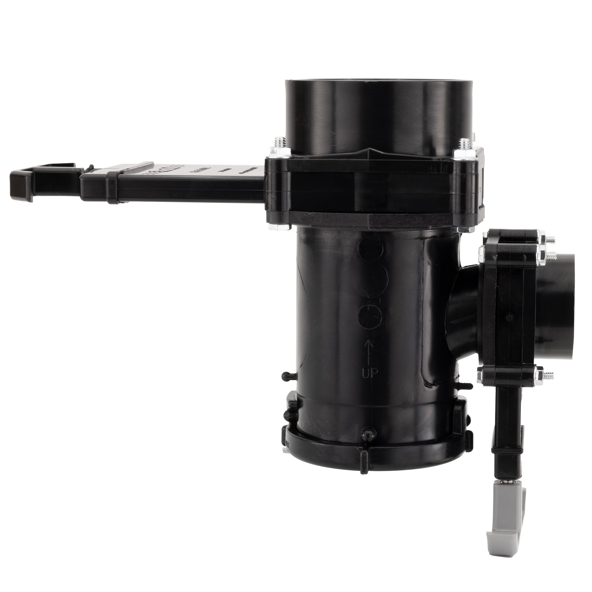 RV Waste Valve Dual Tee 3" Hub x 1-1/2" Hub