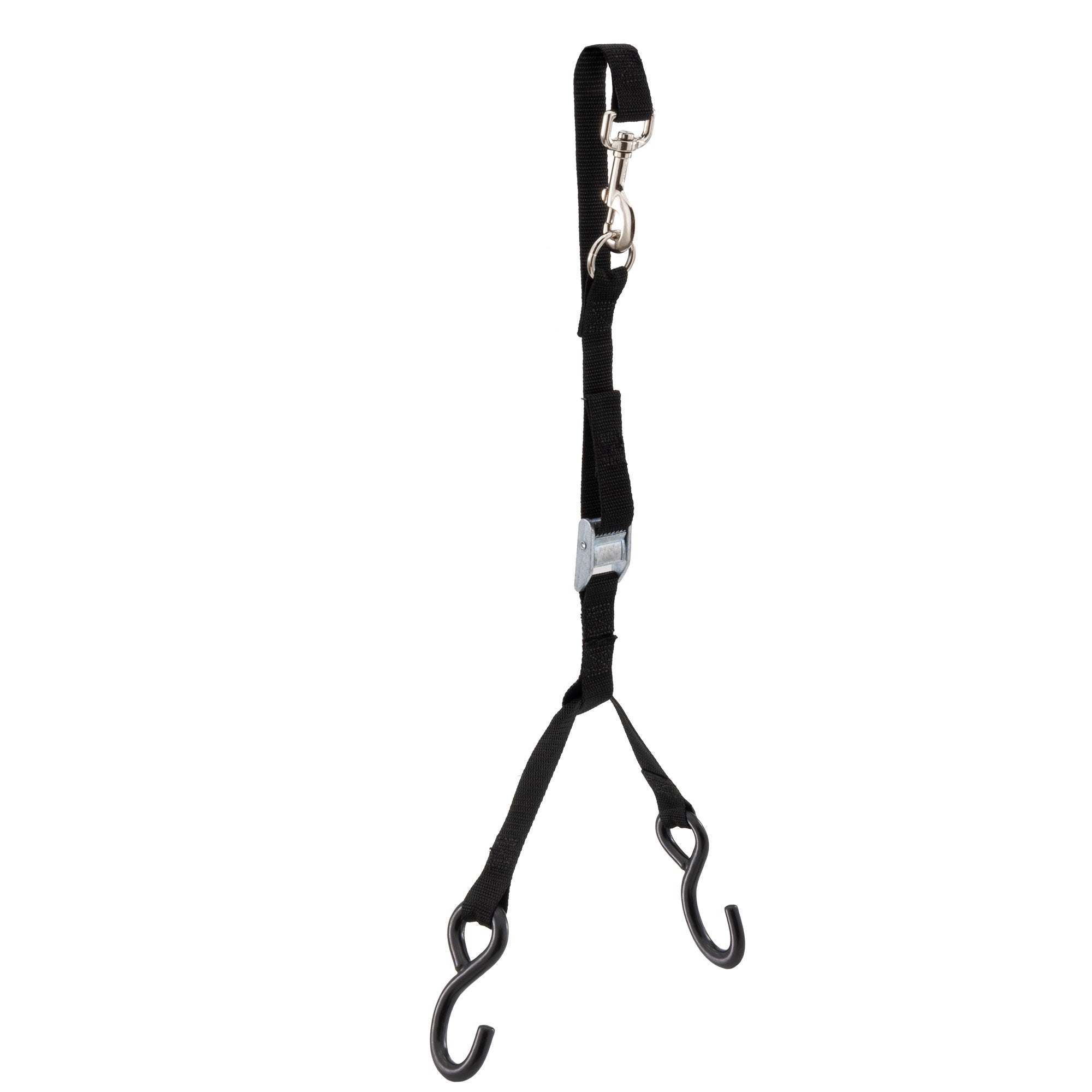 Towing Steering Wheel Lock Strap with Ratchet and Hooks