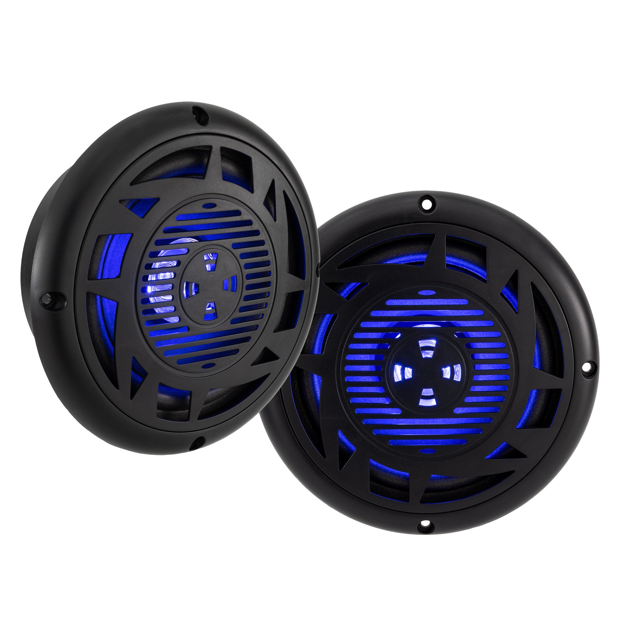RV Exterior Bluetooth Speakers with Blue LED - Pair