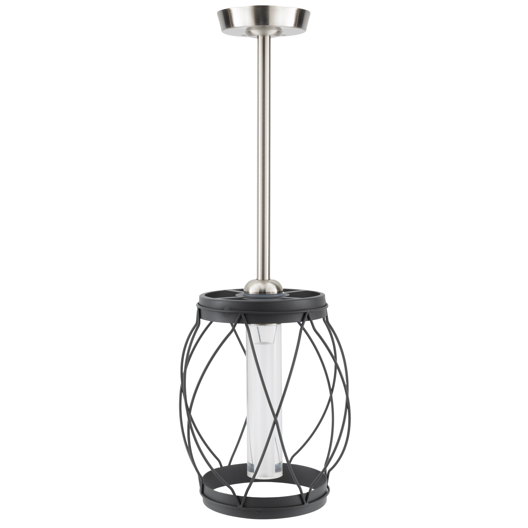 RV 12V Ceiling Mounted Pendant Light with Matte Black Finish
