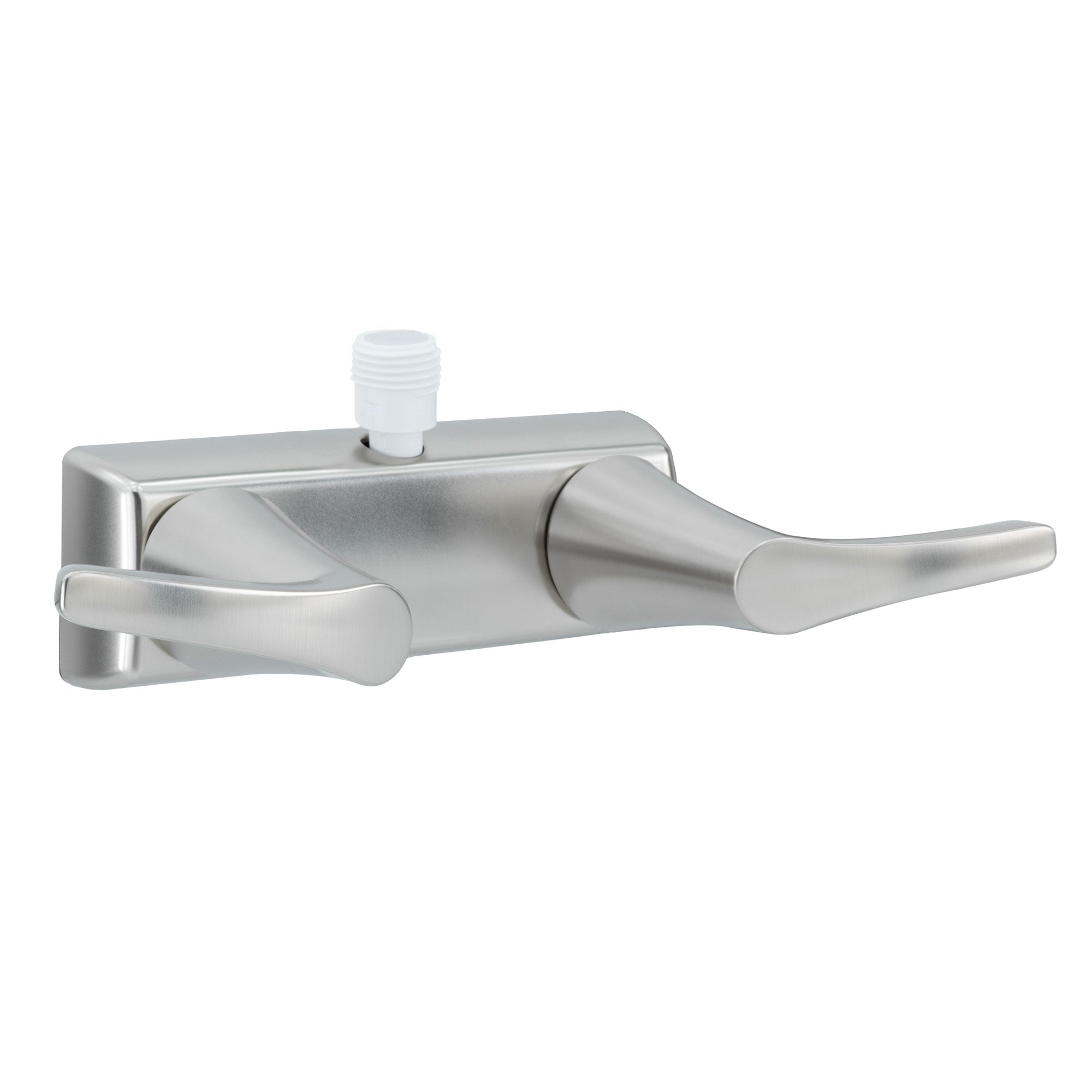 RV Shower Diverter Faucet Brushed Nickel with Sleek Twin Handles