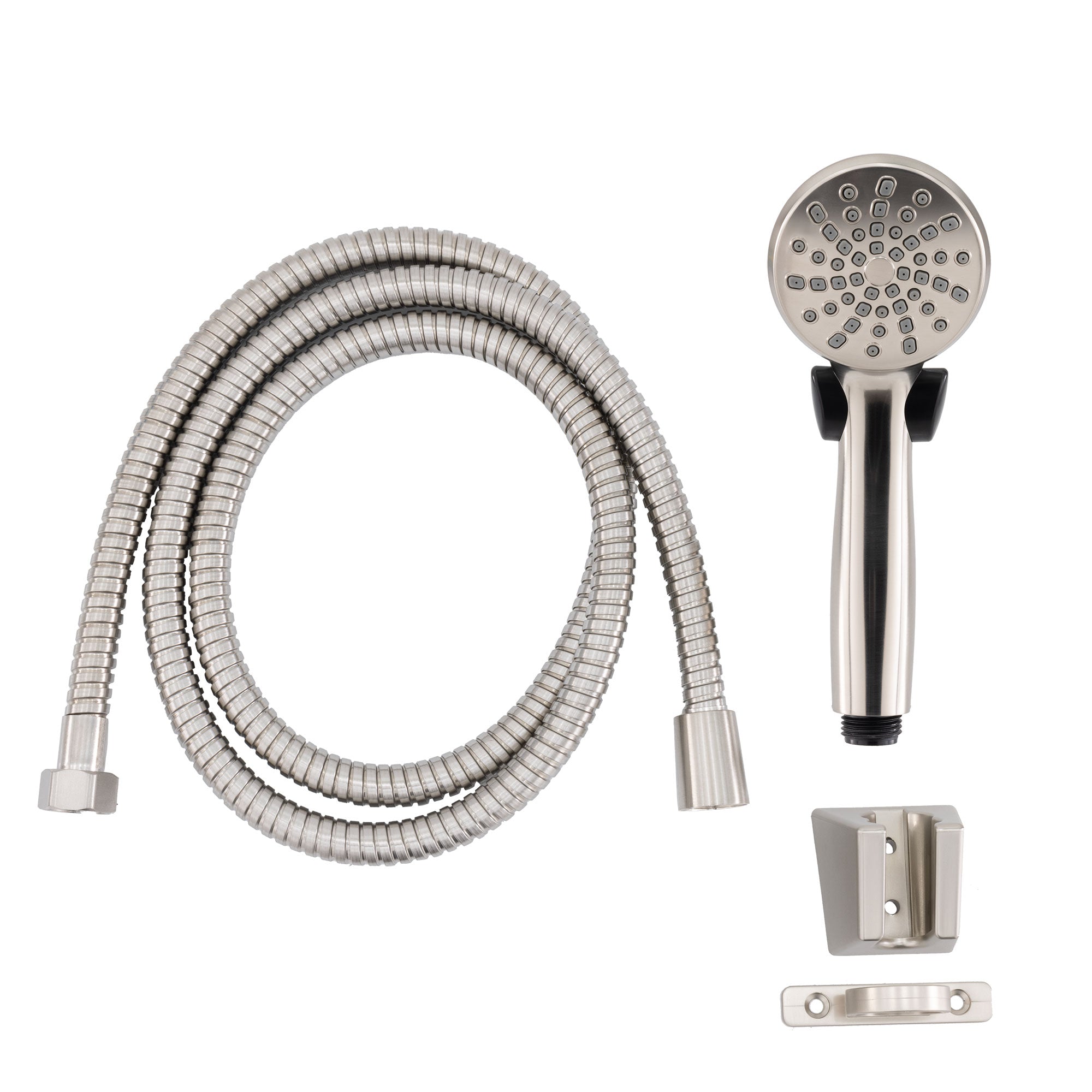 RV Handheld Shower Head with Hose and Shut Off Brushed Nickel