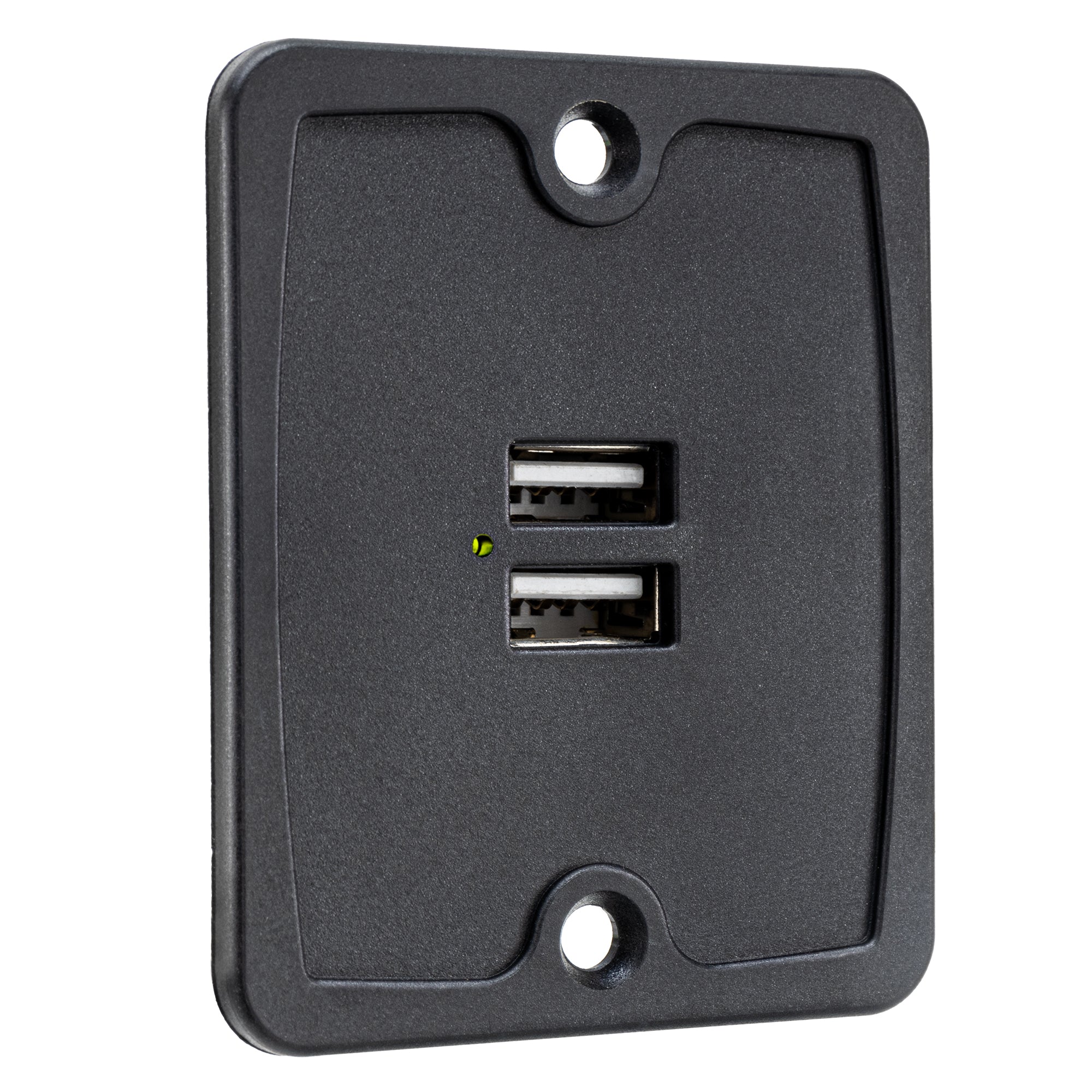 RV 12V Dual USB-A Charger Outlet with LED Power Indicator