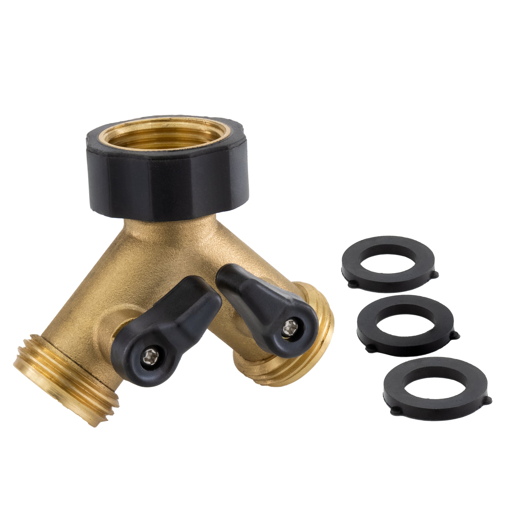 RV Hose Splitter with Shutoff