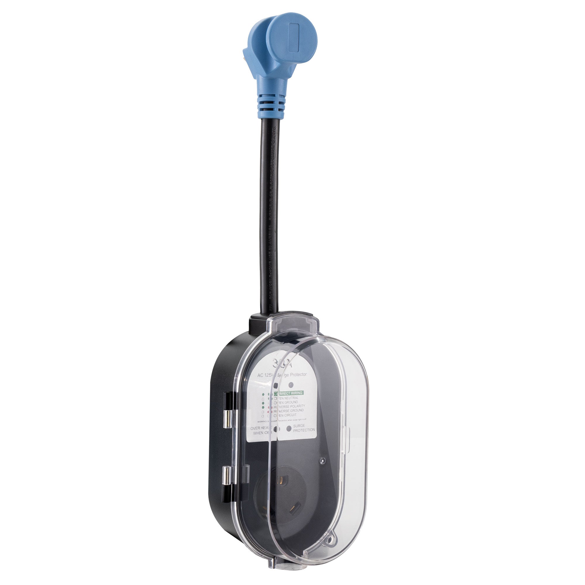 RV Surge Protector 30 Amp with Water Resistant Cover and 5 Year Warranty