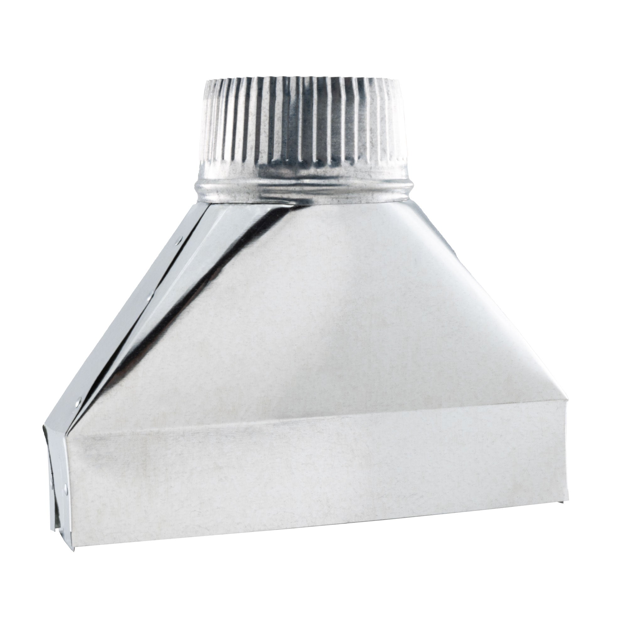 RV Ducting Boot Straight 2-1/4" x 10" x 4" Galvanized