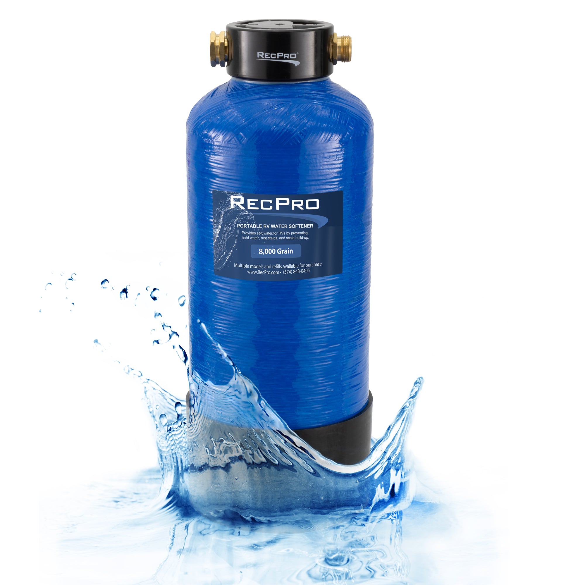 Portable RV Water Softener 8,000 Grain