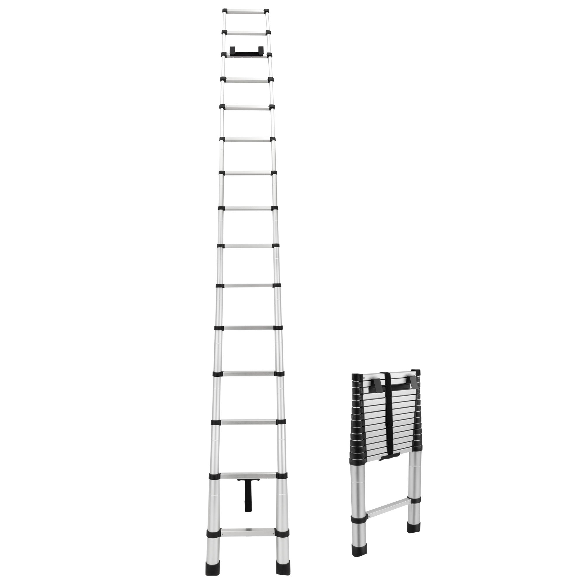 RecPro RV Telescoping Ladder 14.5ft Compatible with Lippert On-The-Go Prepped Units