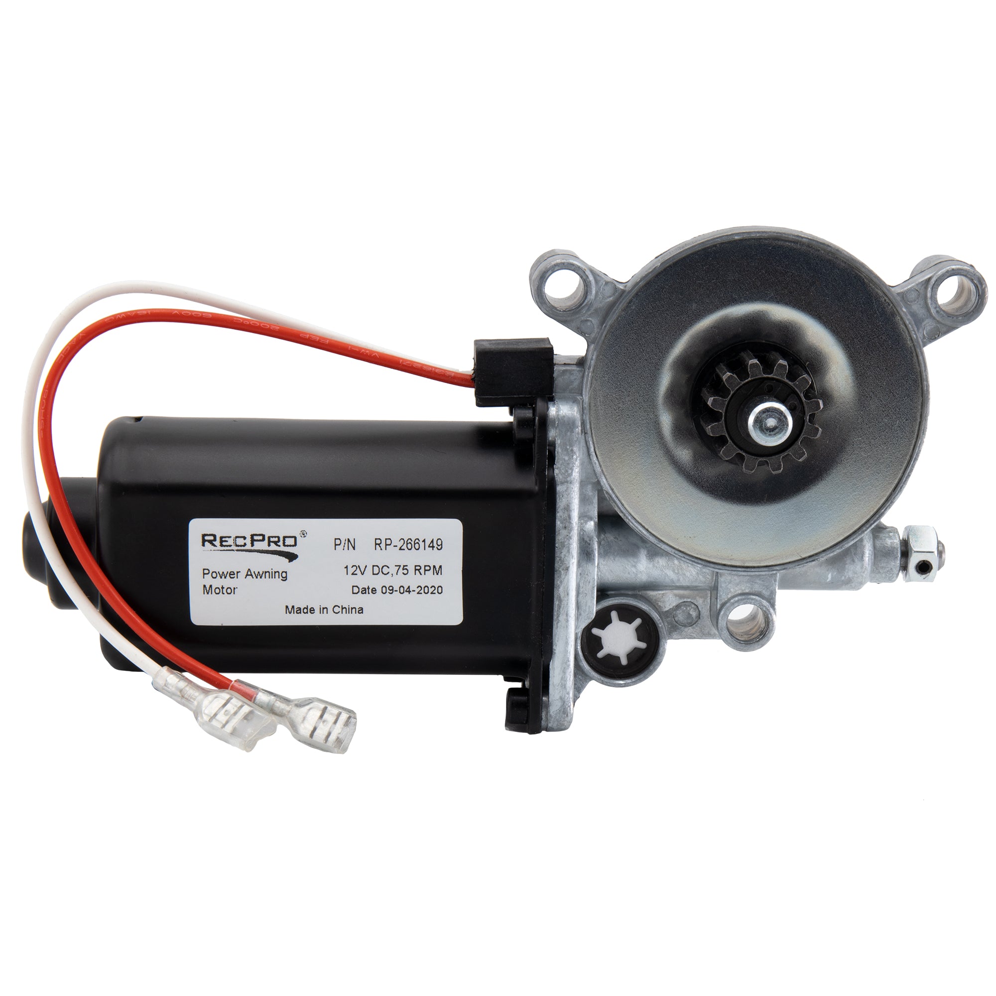 RecPro RV Awning Motor Fits Pre-2015 Models Dual Connector Type