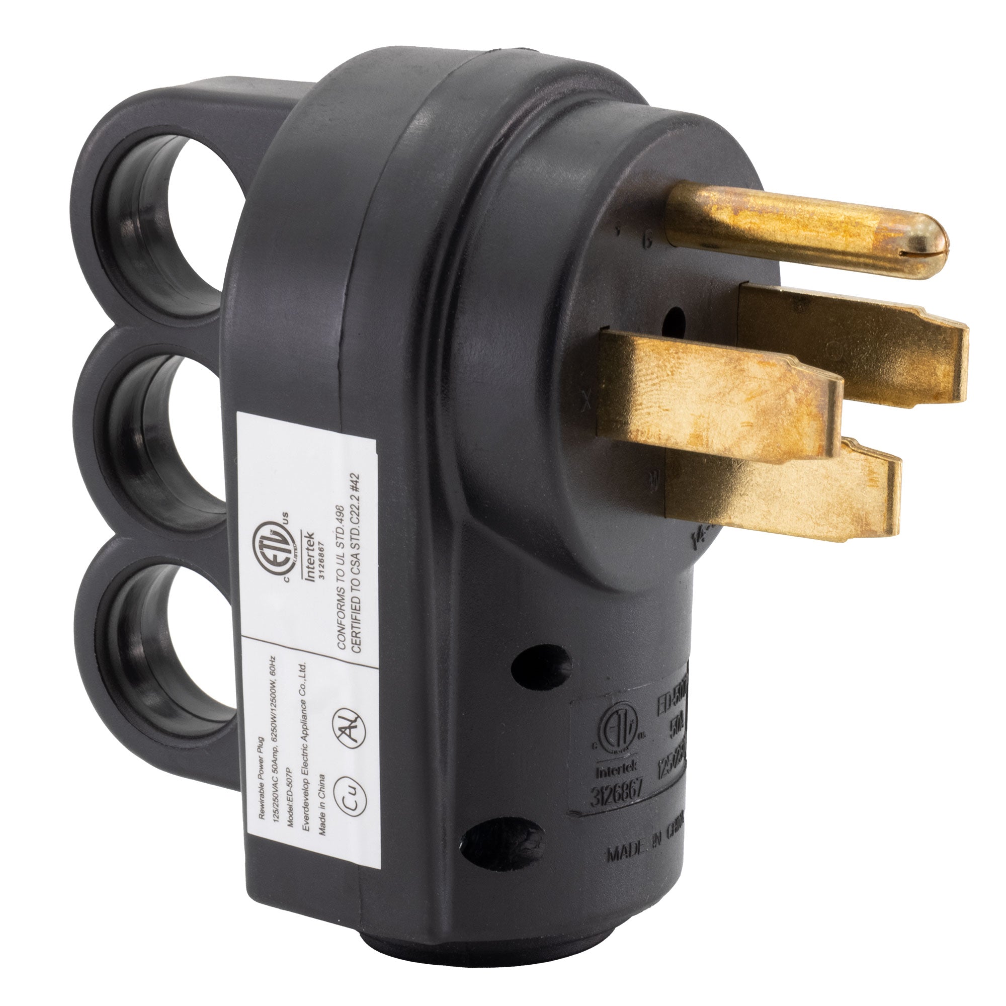 50 Amp RV Plug Replacement Male