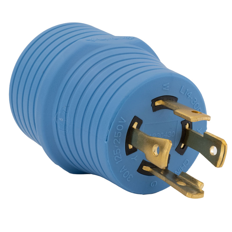 RV 30 Amp Generator Plug Adapter 4 Prong
