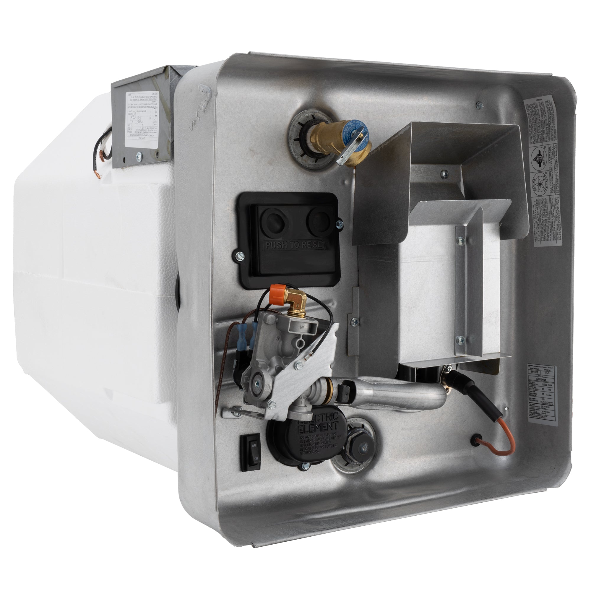 Suburban RV Water Heater Direct Spark Ignition and Electric Heating Element 10-Gallon 12V 12,000 BTU 5243A