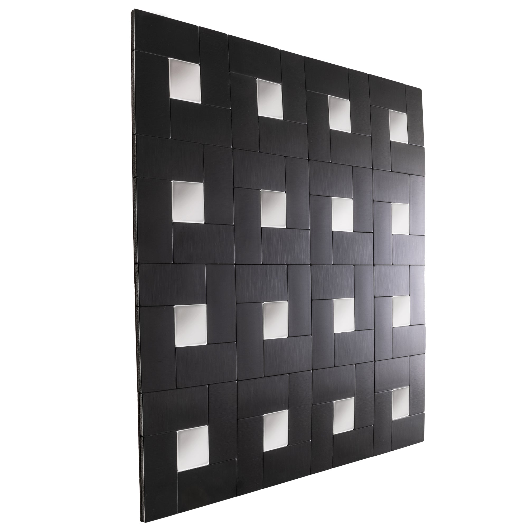 RV Backsplash Silver Moon Mosaic Tile 12" x 12" Peel and Stick
