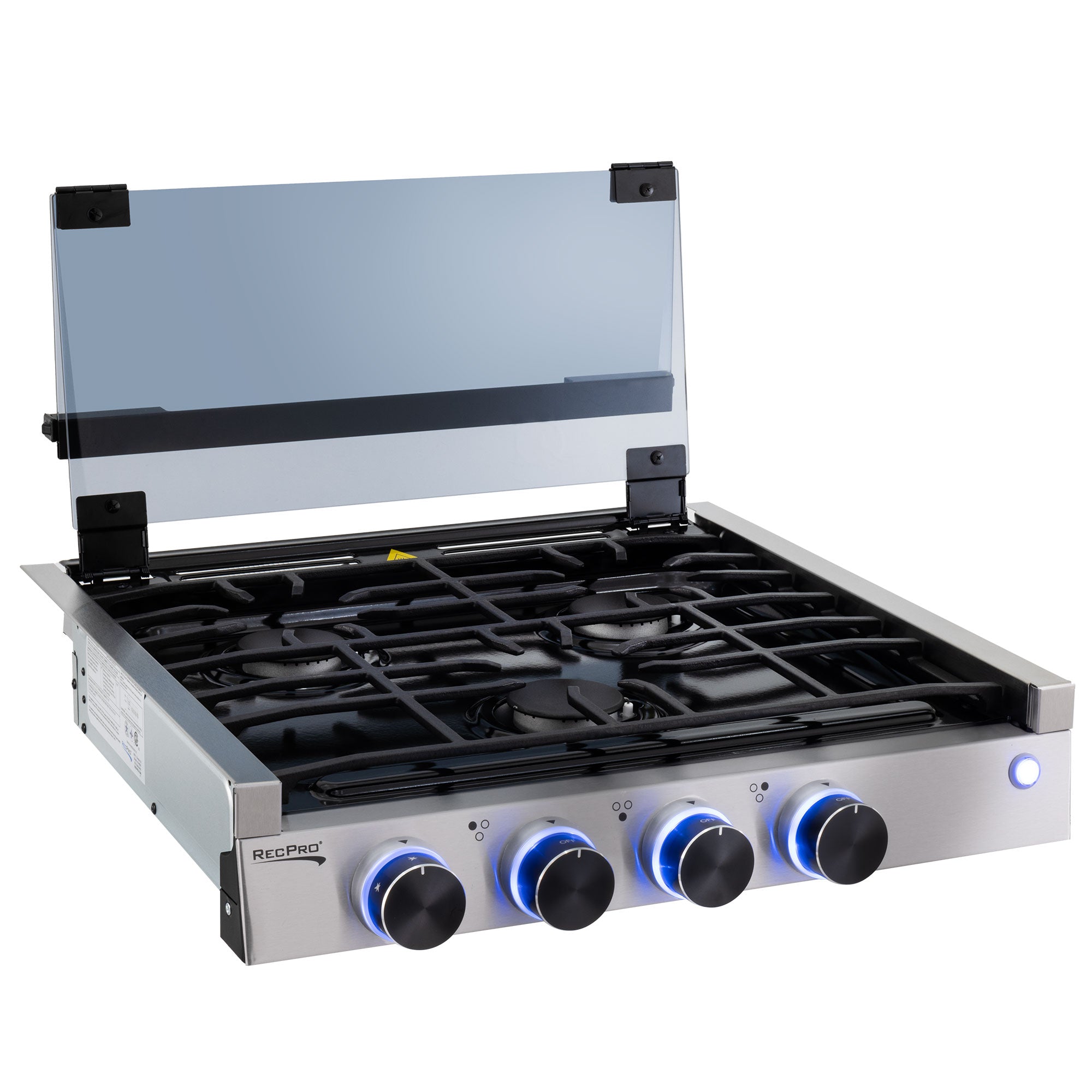 RV Three Burner Gas Cooktop with Cover