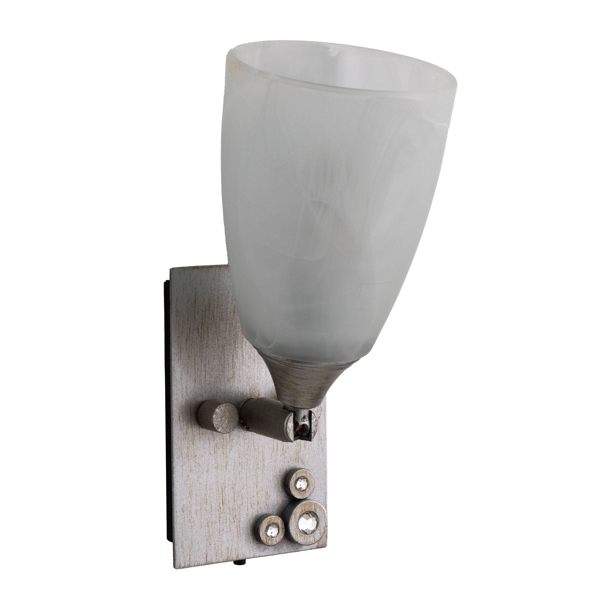 RV 12V Interior Swivel Wall Sconce with Crystal Design