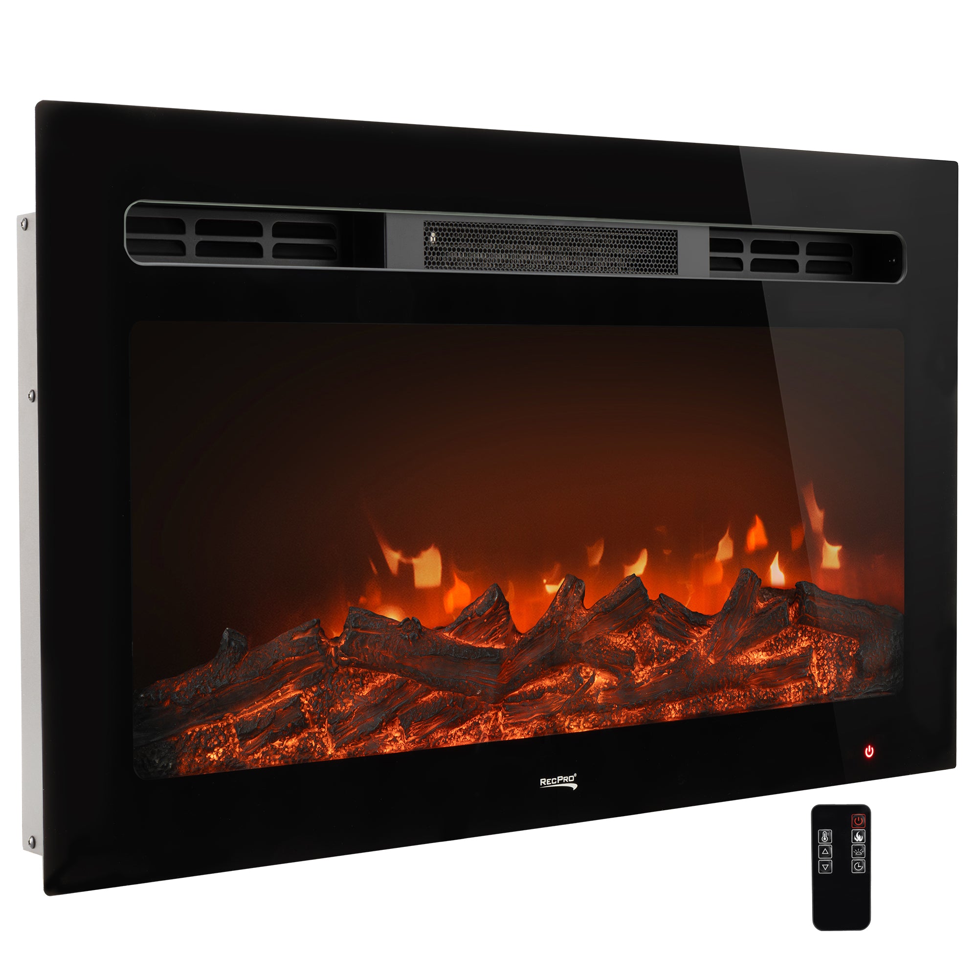 RV Electric Fireplace 30" with Flame Color Settings