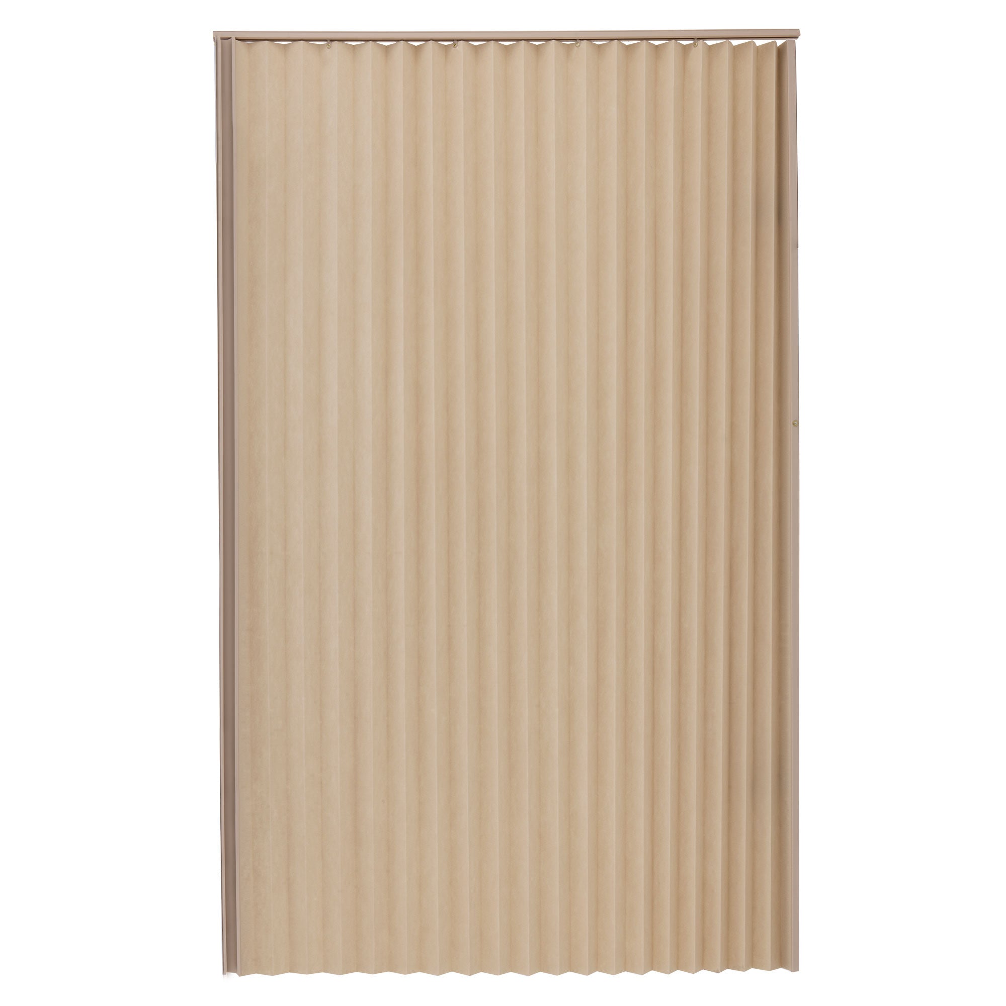 Tan RV Pleated Folding Door