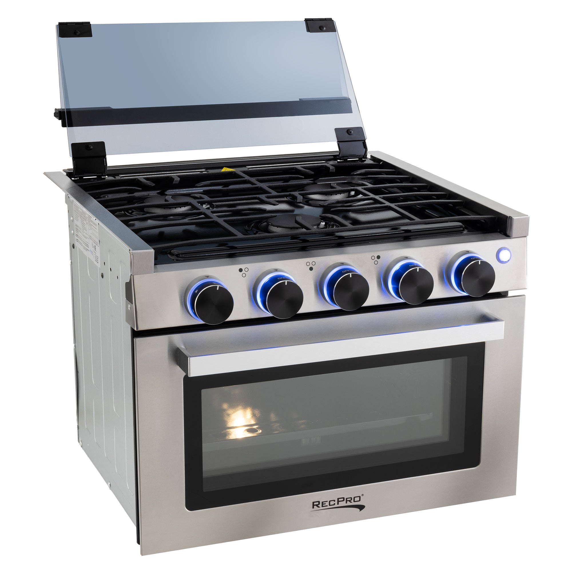 RV Stove Gas Range 17" Tall with Optional Range Vent Hood