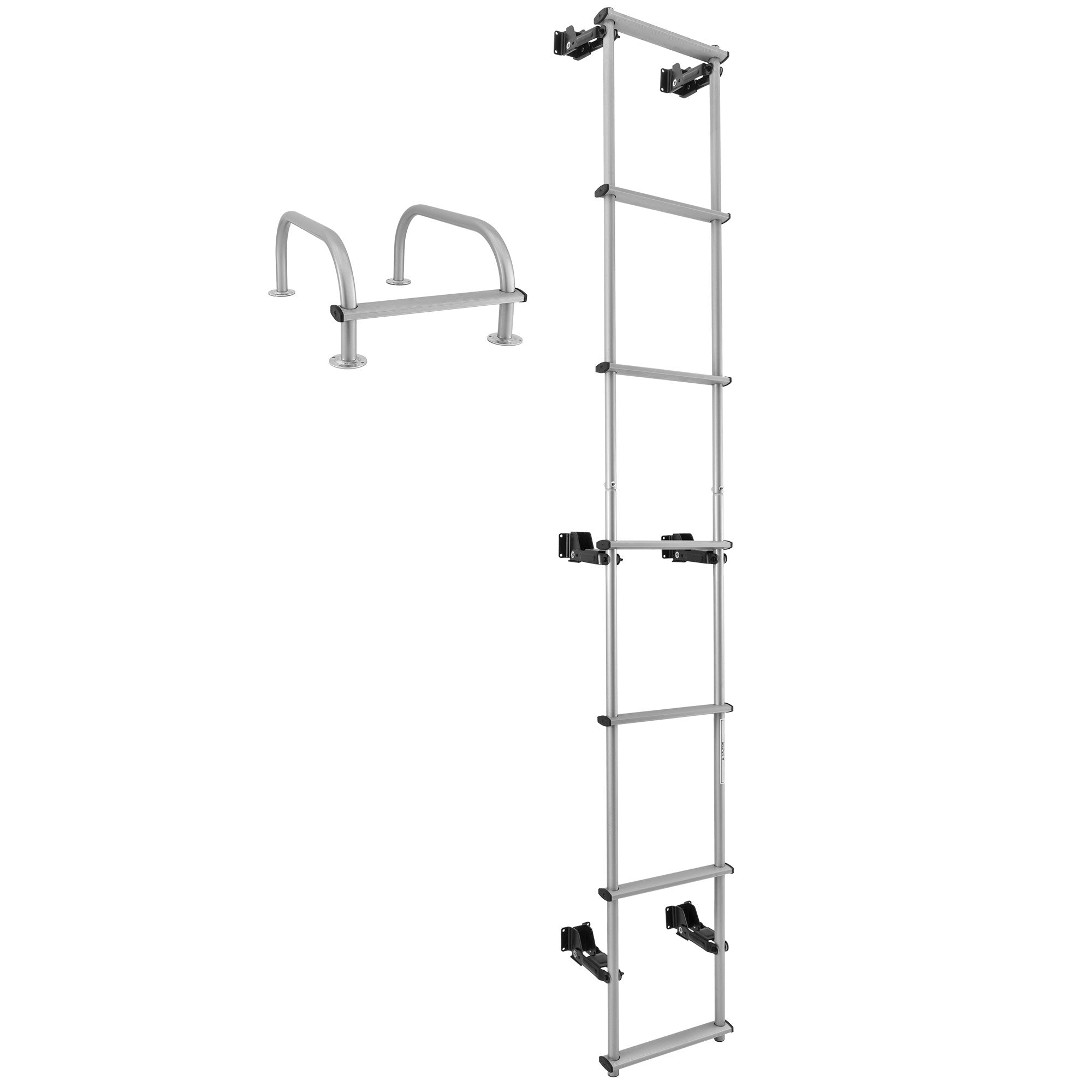RV Toy Hauler Low Profile Universal 90" Collapsible Ladder with Hinges